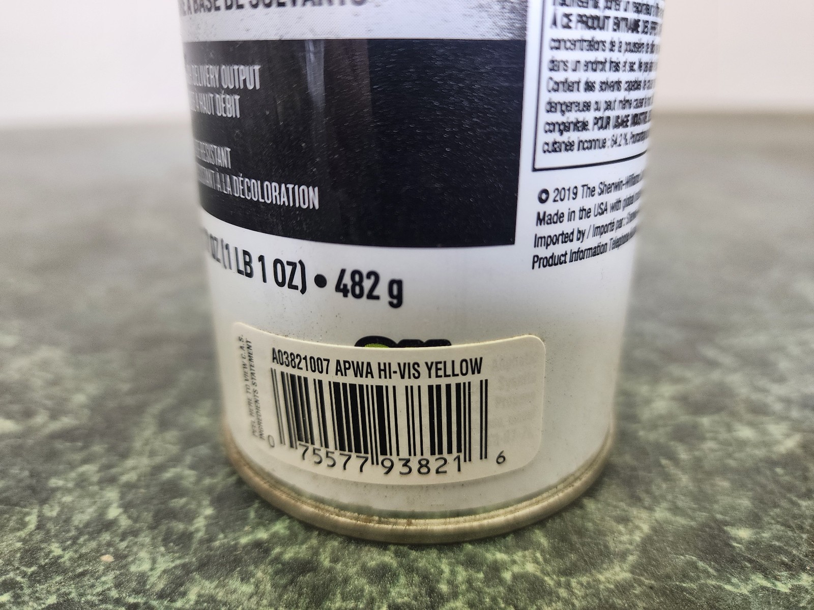 Krylon Industrial Quik-Mark Marking Paint APWA HI-VIS Yellow 11 Pack