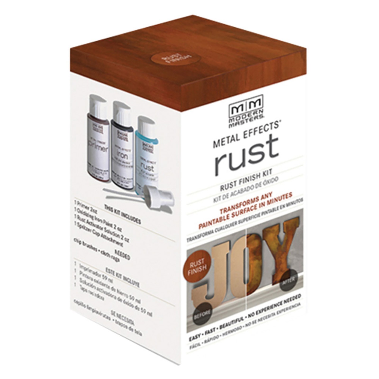 Modern Masters 306293 Metal Effects Rust Finish Kit rust 2oz
