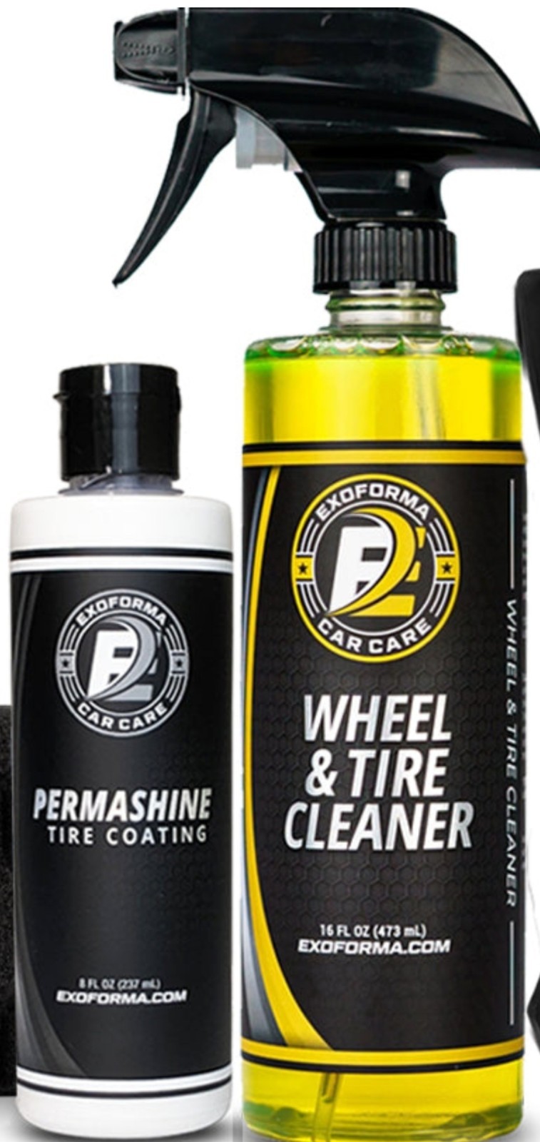 ExoForma PermaShine Tire Coating&Dressing-Extreme High Shine & 8 Fl Oz Pack of 2