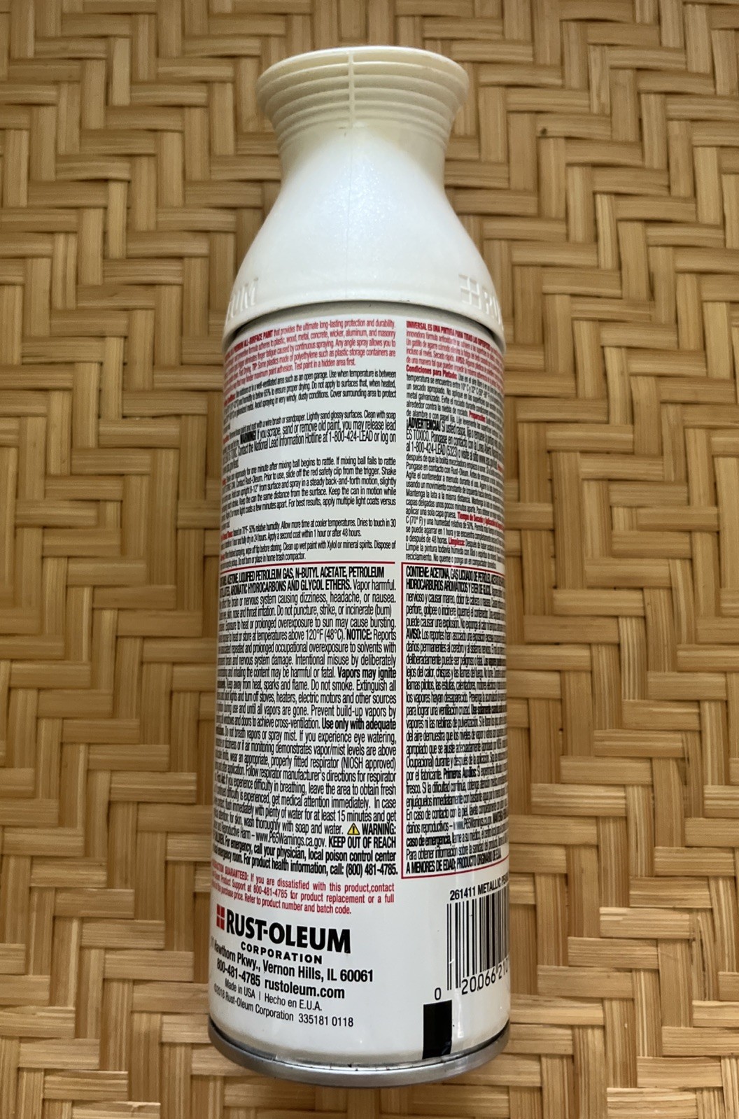 RUST-OLEUM Universal Spray Paint & Primer Metallic Pearl Mist 261411
