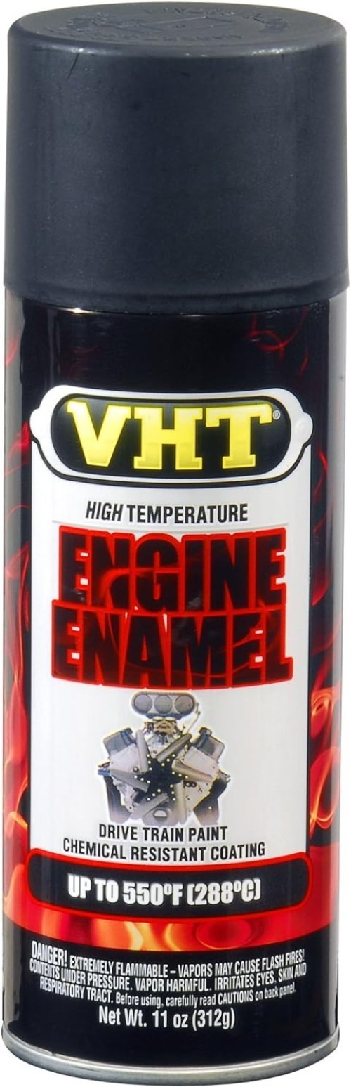 550° Satin Black Engine Enamel – 11oz High Heat Rust-Resistant Spray Paint
