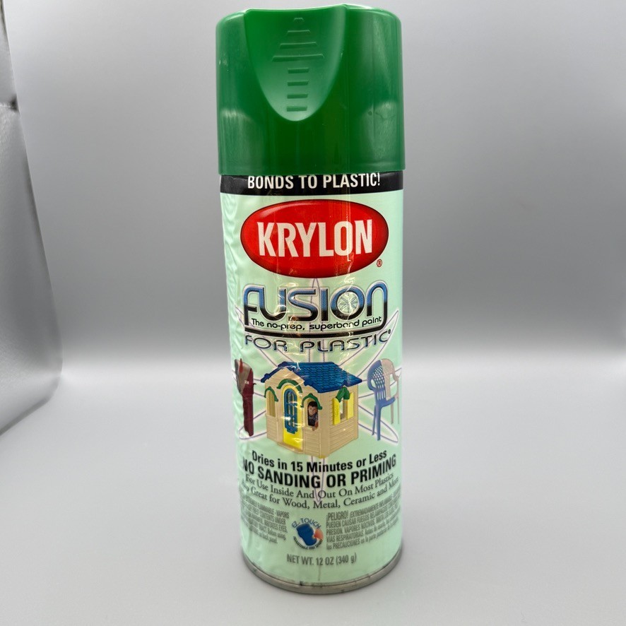 Vintage Krylon Fusion For Plastic NOS Spray Paint Safety Green Spring Grass 2327