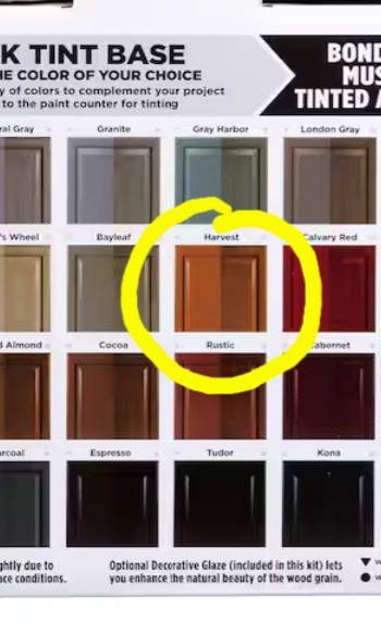 RUST-OLEUM 258240 Dark Tint Base Cabinet Coating Kit (Harvest Color) Paint Kit