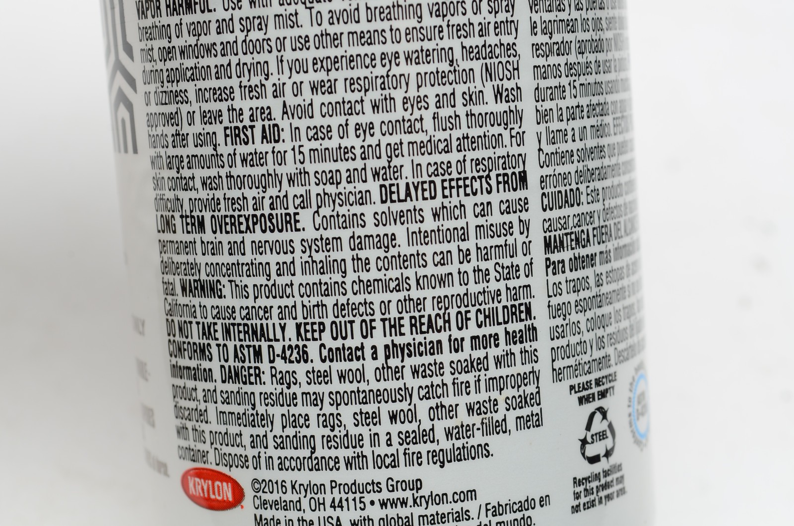 Krylon Chalkboard Spray Paint Black 12oz Approx 75% Full 807