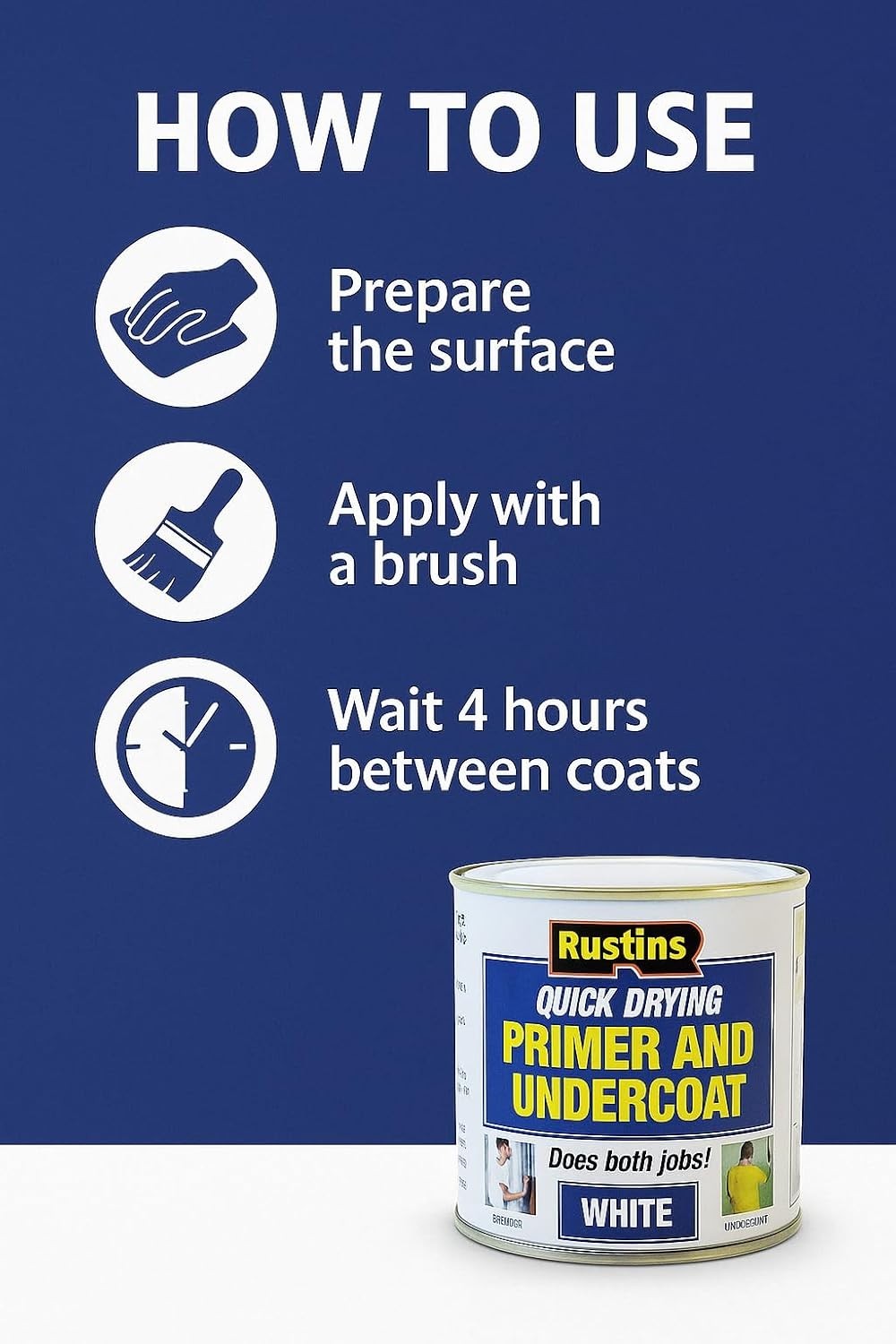 250ml Quick Drying White Primer Spray for Superior Interior & Exterior Painting