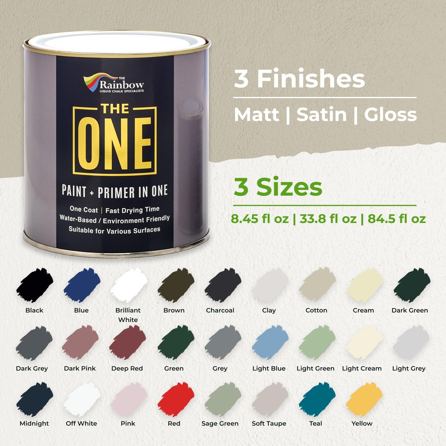 The One – 8.5 Fl 1 Coat Decorating For Walls Voc