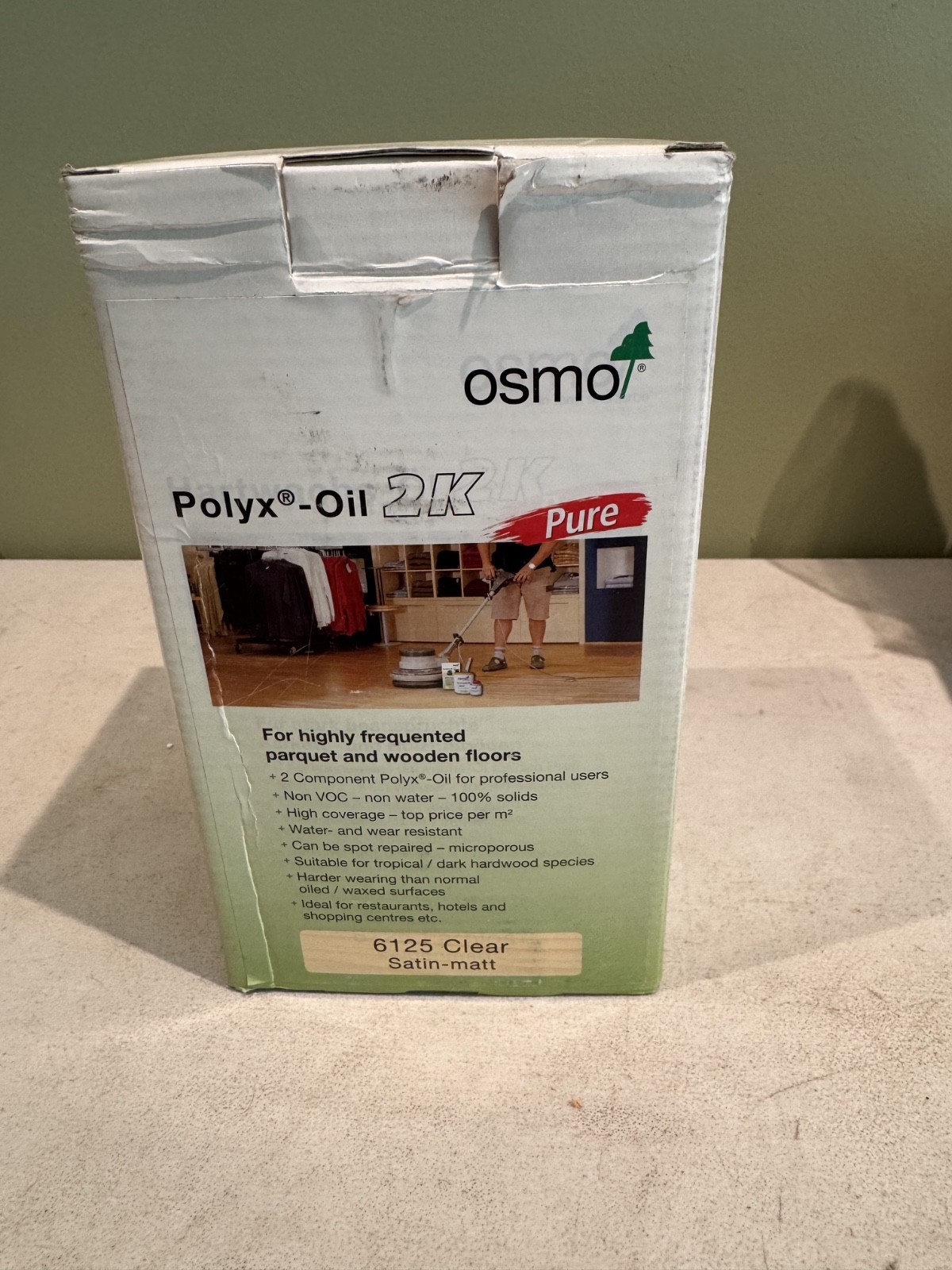 Osmo Polyx Oil 2k Maintenance Kit 6125 Clear Satin-Matt 2 piece set