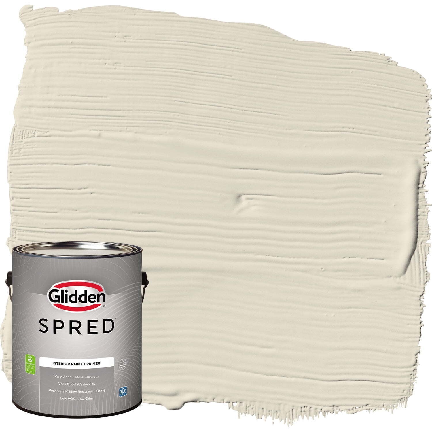 1 Gallon Spred Grab-N-Go Interior Wall Paint Antique White Off White Semi-Gloss