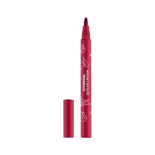 Covergirl Outlast Lipstain, 97 Fangtastic, Smooth Application, Precise Pen