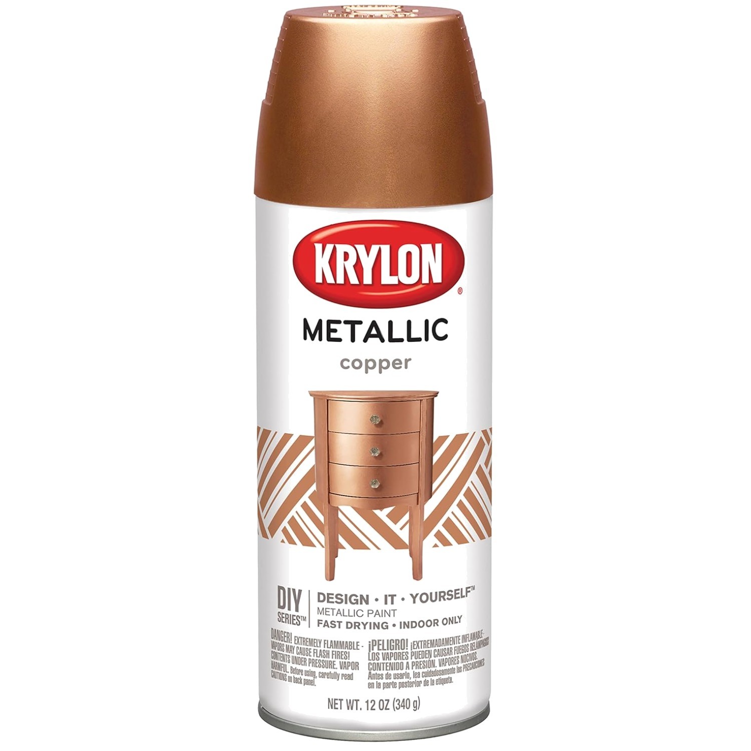 Brilliant Finish Copper Spray Paint – Indoor – 12oz