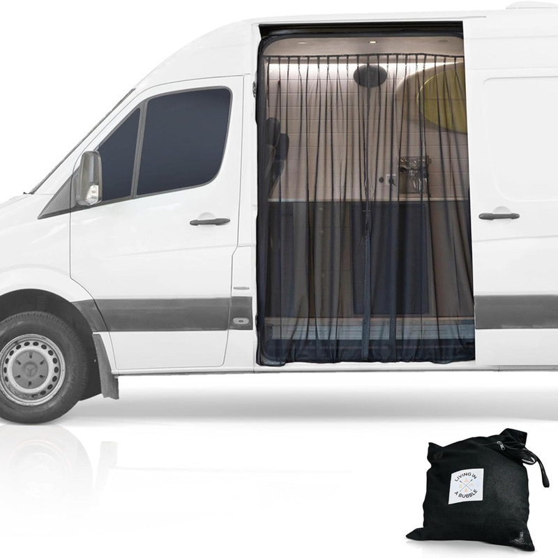 Living In A Bubble Van Bug Screen For Mercedes-Benz Sprinter Mid/High Roof And