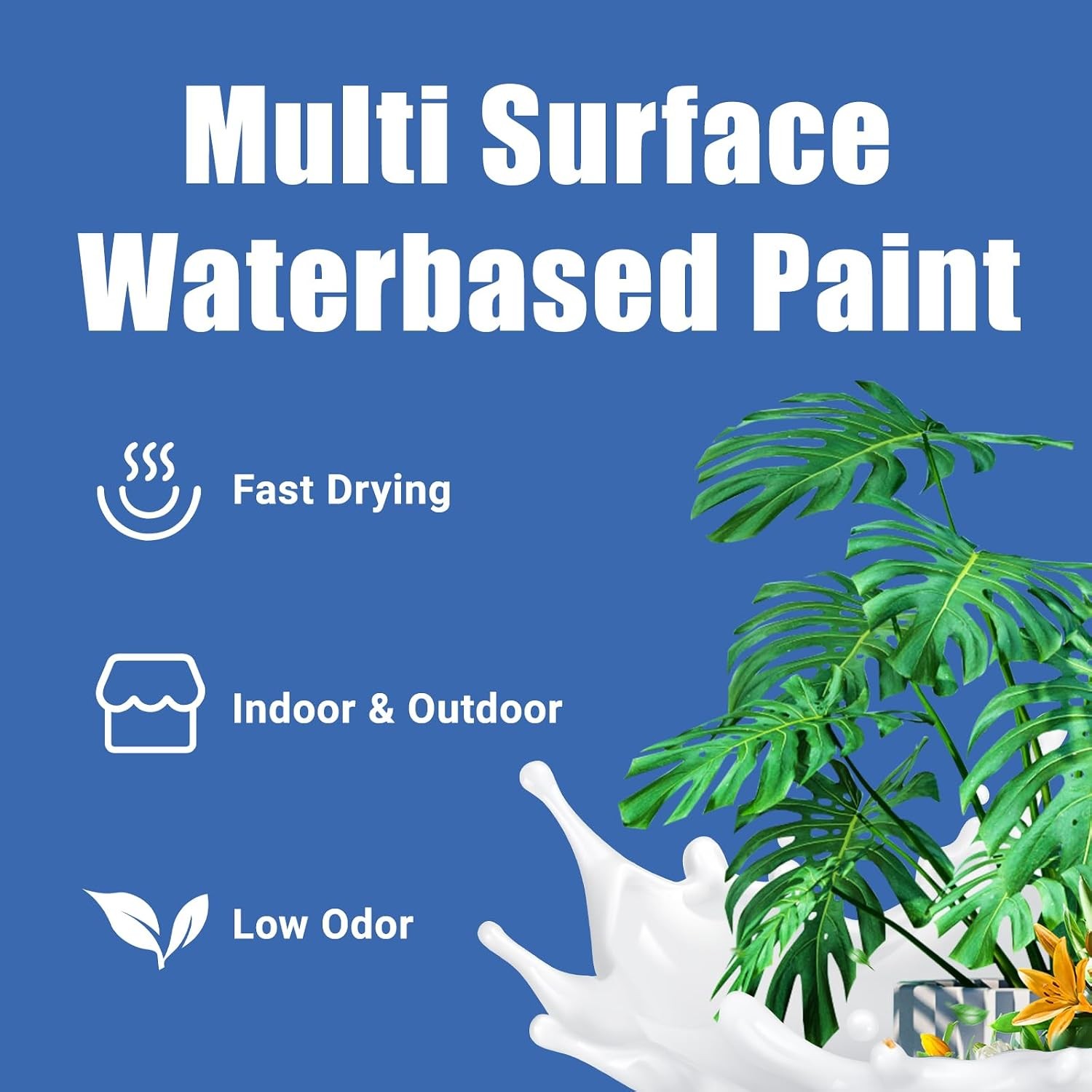 Multi Surface White Paint for Furniture and Cabinets All in One Primer 5 Fl Oz