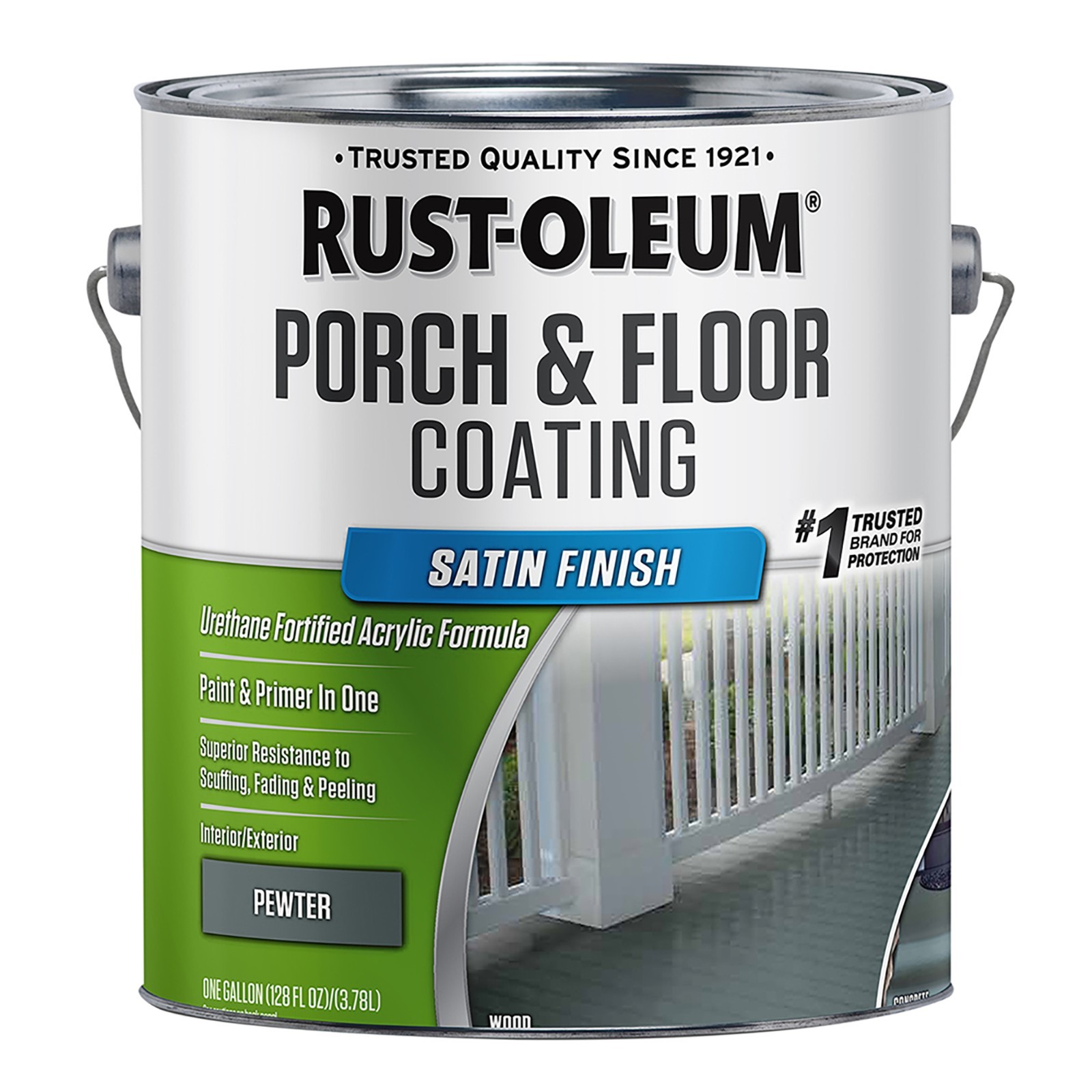 Rust-Oleum 320418 Porch and Floor Coating Pewter Satin gal