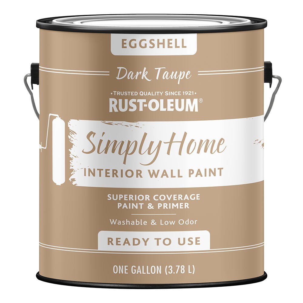 Rust-Oleum 332142 Simply Home Eggshell DARK TAUPE Interior Wall Paint gallon