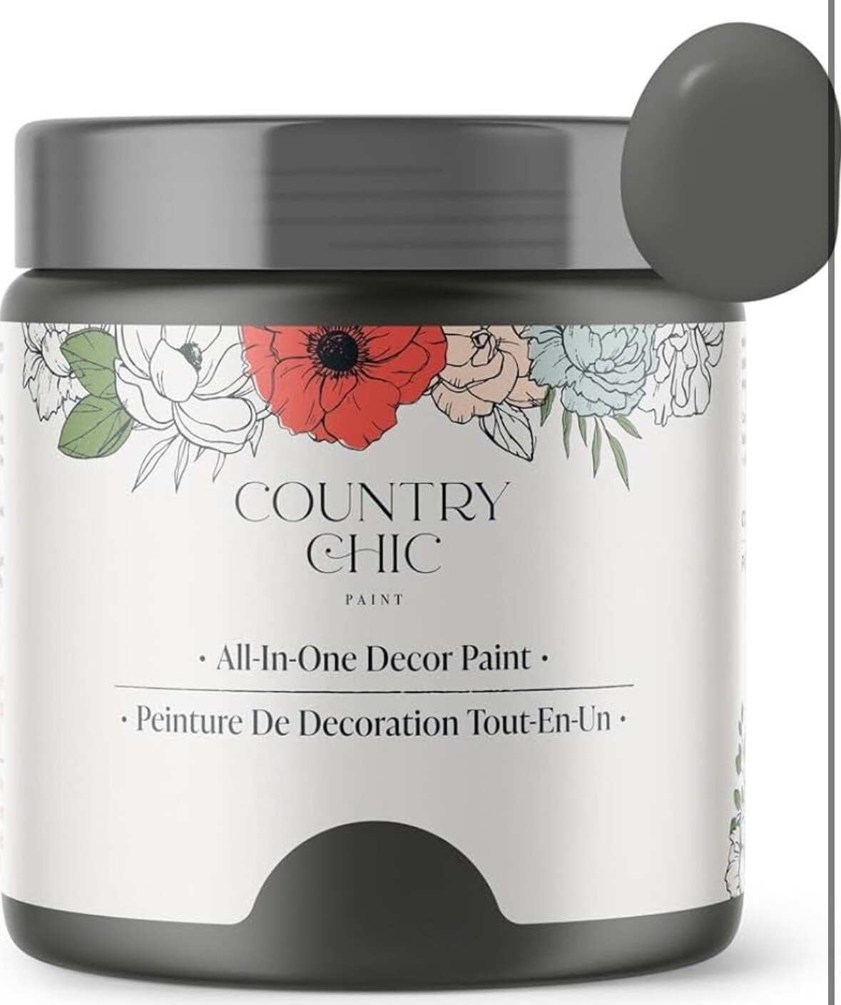 Country Chic Chalk Paint 4oz To My Mountain Grey Dark