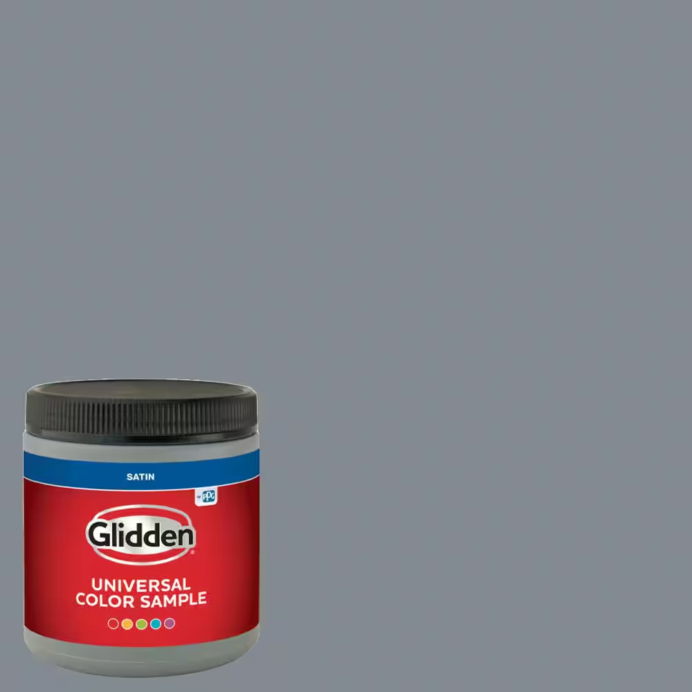 8 Oz. PPG0993-5 Superhero Gray Satin Interior Paint Sample