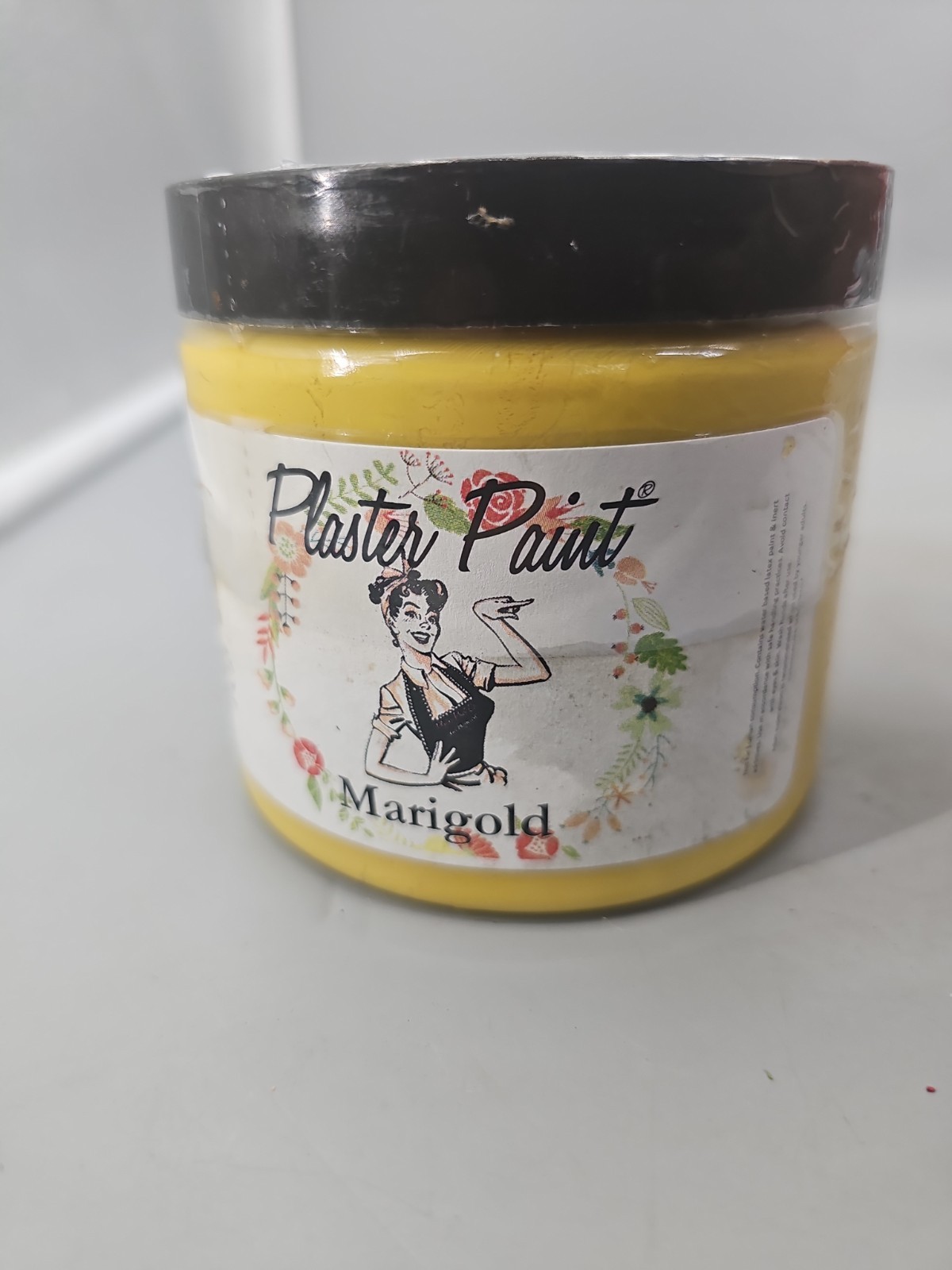 New Plaster Paint Company 16oz Furniture Paint In Marigold Sealant Required
