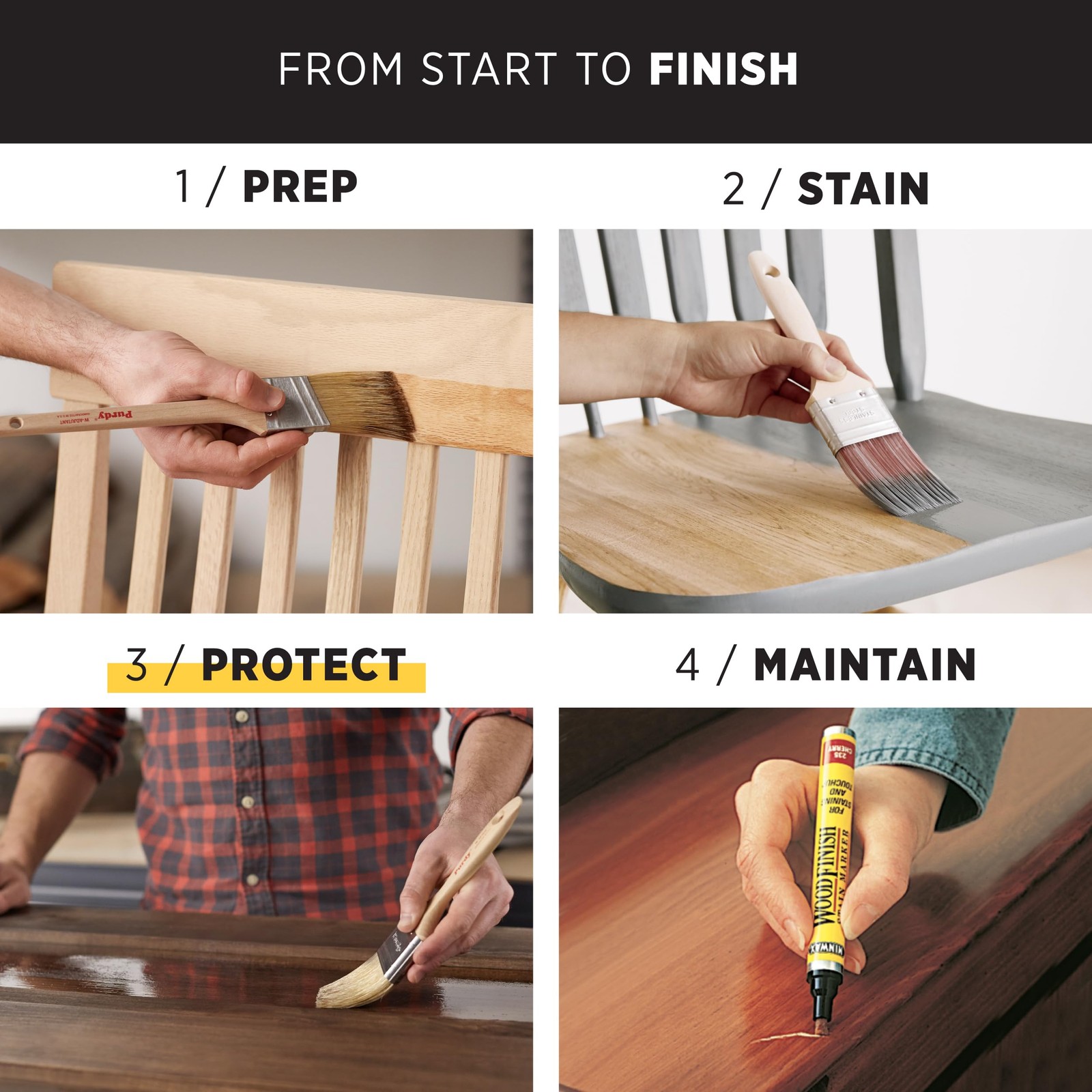 Minwax 11.5 oz Polyurethane Wood Finish Aerosol Semi Gloss Clear Protection