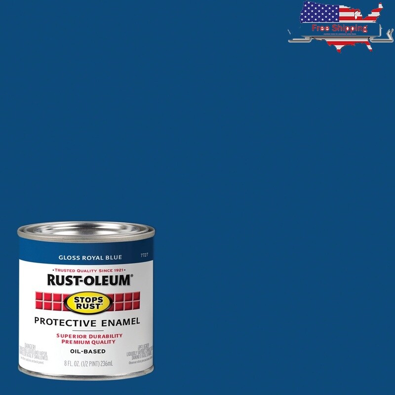 Gloss Enamel Paint Stops Rust Oil Based Metal Wood Ceramic Quick Drying 6 Pack