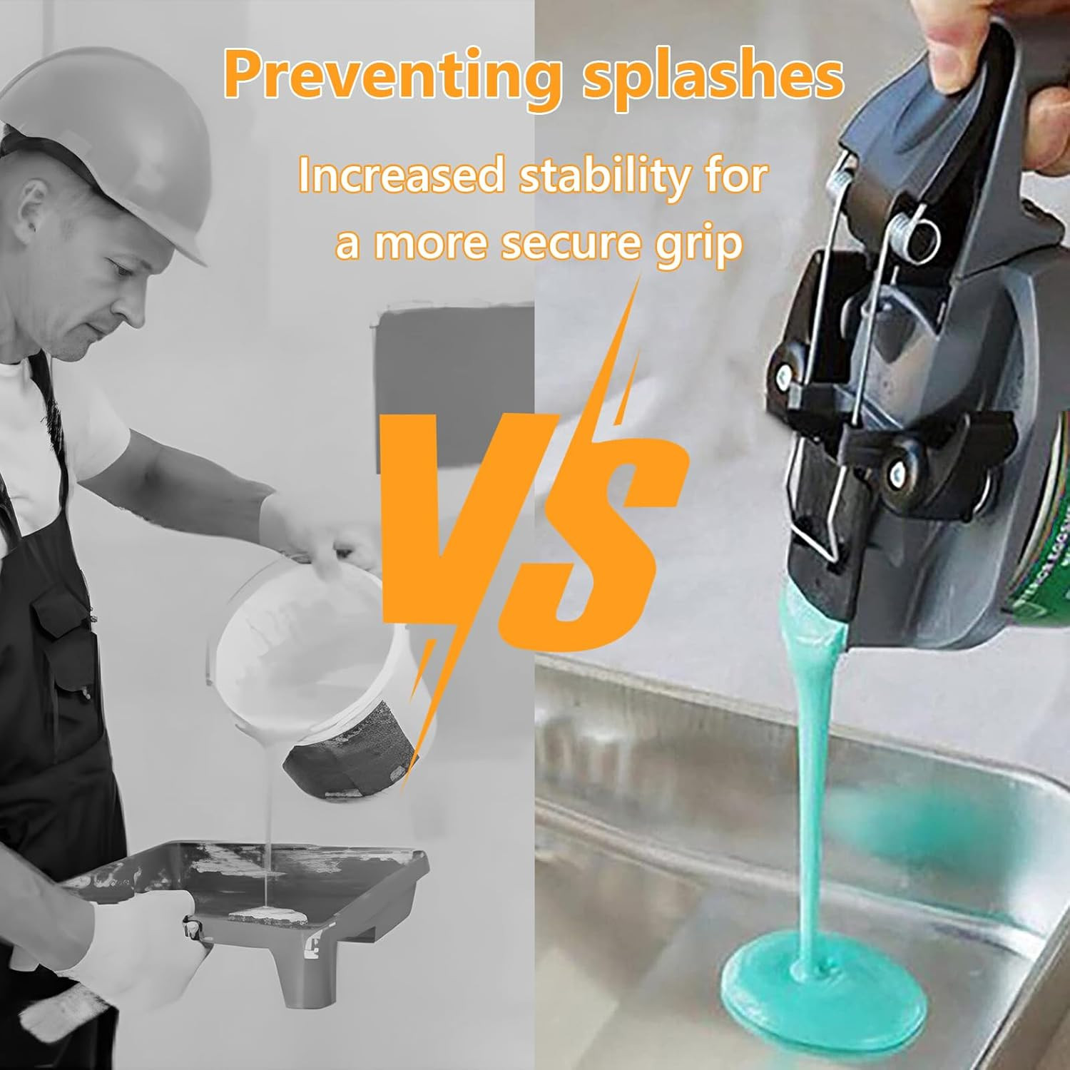 2Pcs Paint Mixing Mate Lid, Gallon Paint Can Pour Spout with Hand Crank, Paints