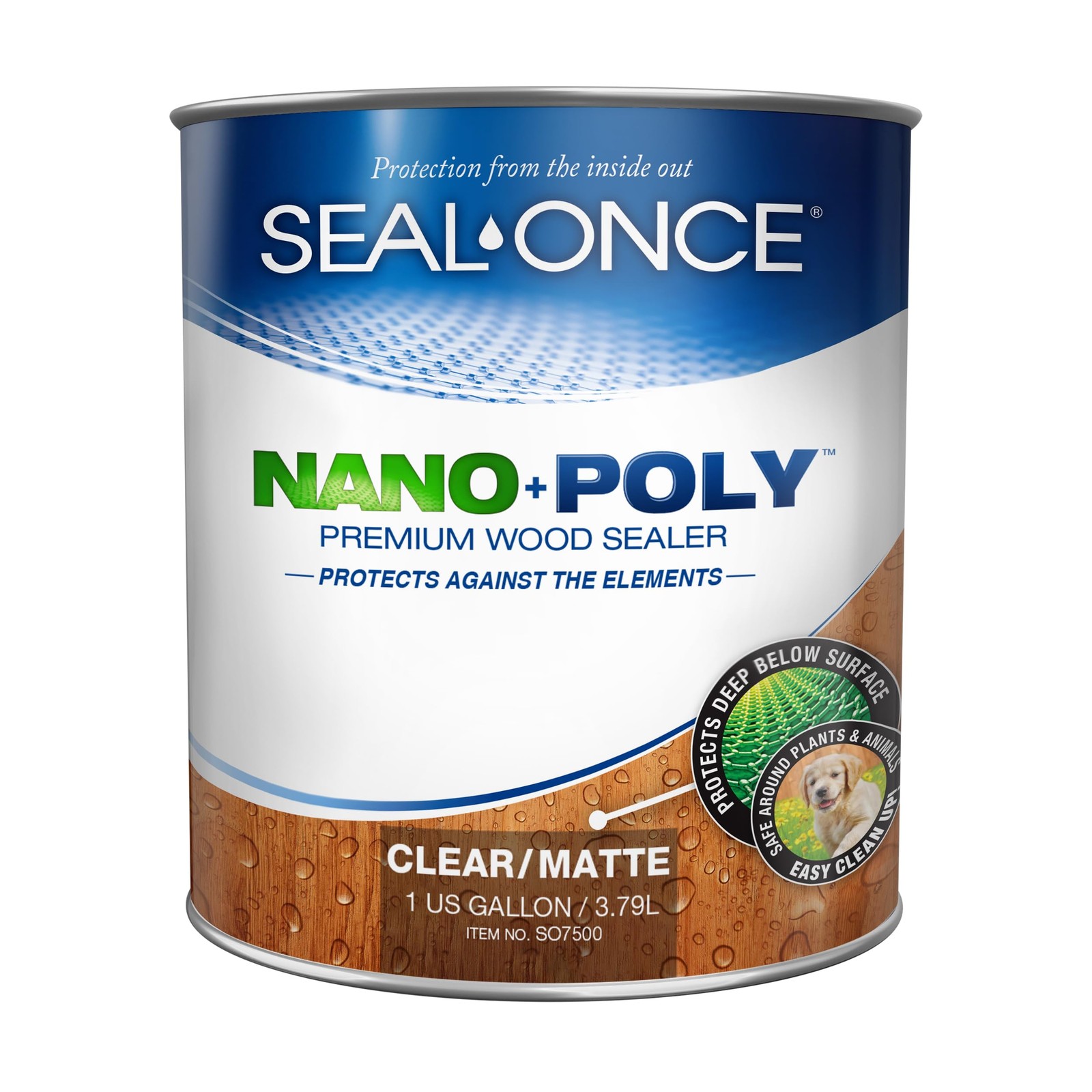 Nano+Poly Penetrating Wood Sealer with Polyurethane – Premium Waterproof Seal…