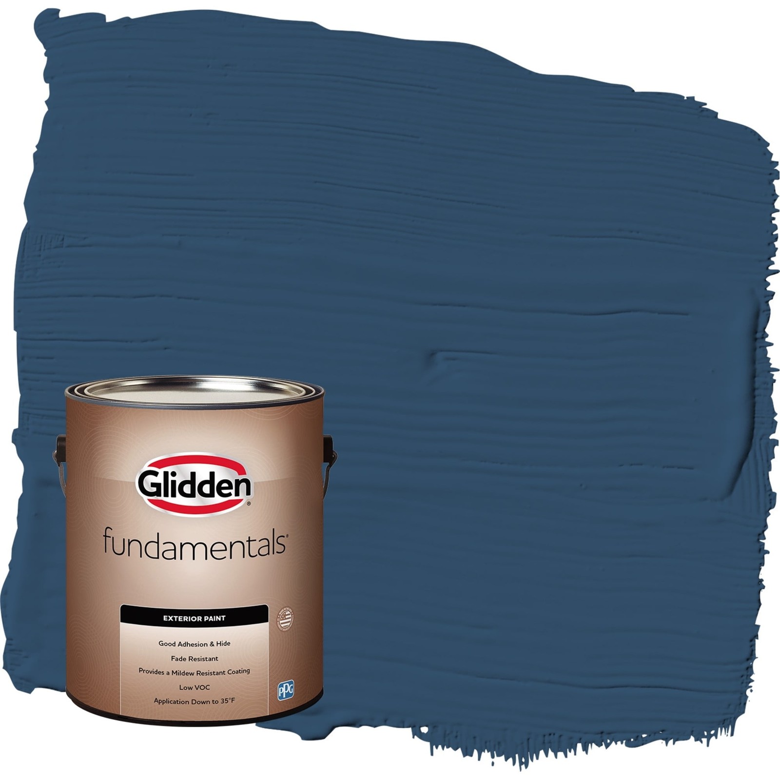 Fundamentals Blueberry Pie / Blue Flat Exterior Paint 1 Gallon