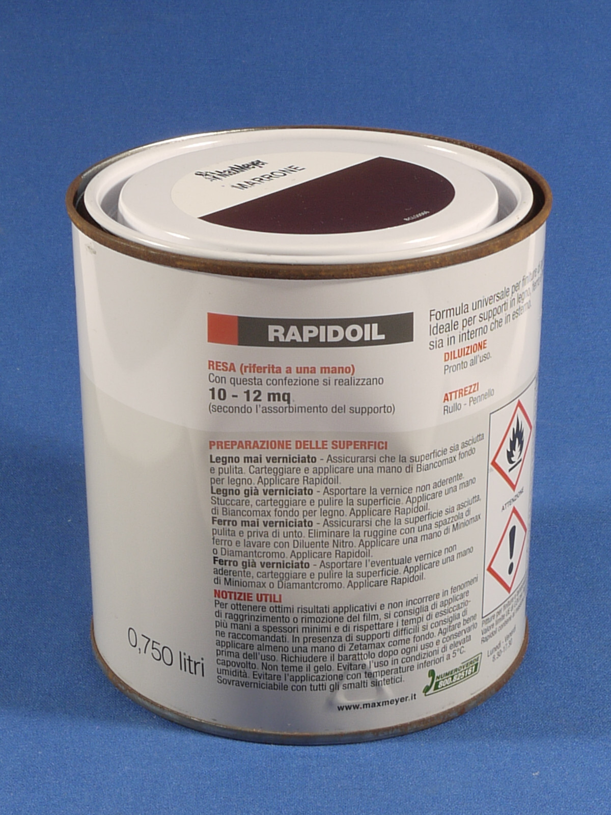 PRL) MAX MEYER POLISHED ENAMEL PAINT COLORS RAPIDOIL PAINT 5 PCS IRON WOOD