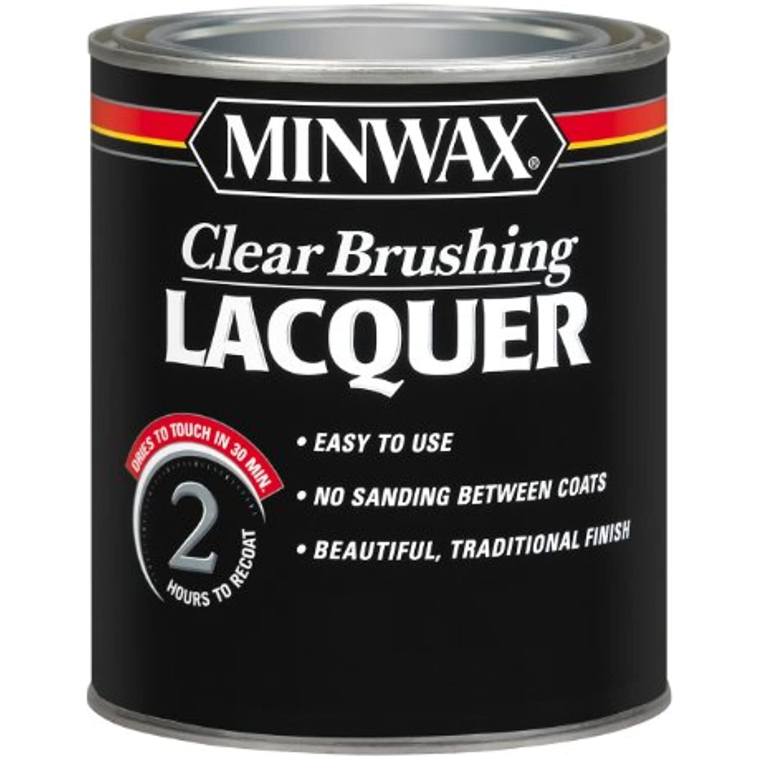 Minwax 155100000 Clear Lacquer, Quart, Satin, 32 Fl Oz