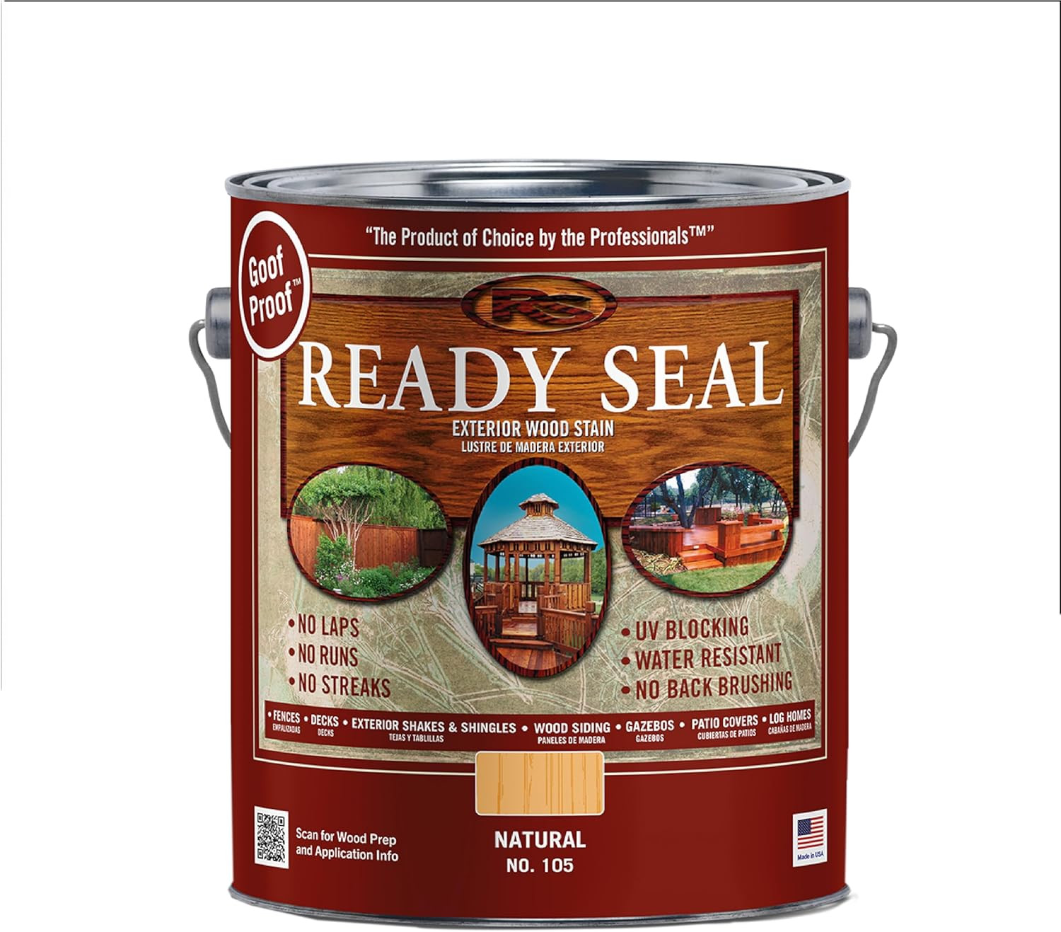 Ready Seal Exterior Wood Stain | Semi-Transparent Oil-Based Formula | Profession
