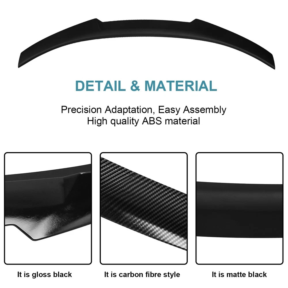 Rear Spoiler Wing Compatible with 2006-2011 BMW E90 3 Series & 2008-2012 E90 M3