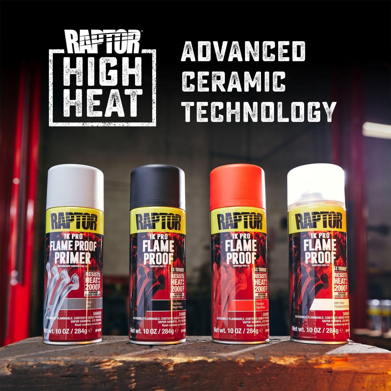 RAPTOR Flameproof Primer Spray, Professional Grade, Extra Tough Automotive Pr…
