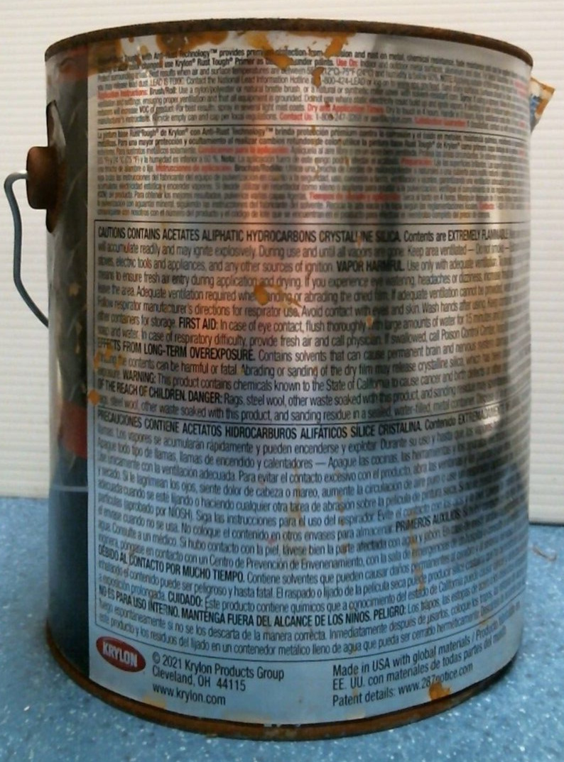 Krylon Rust Tough Protective High Gloss Enamel SAFETY RED 1 gal. (RTG9737) FS