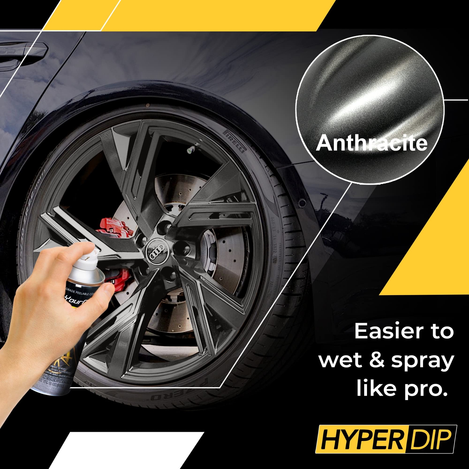 DipYourCar.com HyperDip Paint – Can of Sprayable Automotive Dip Coat – Remov…