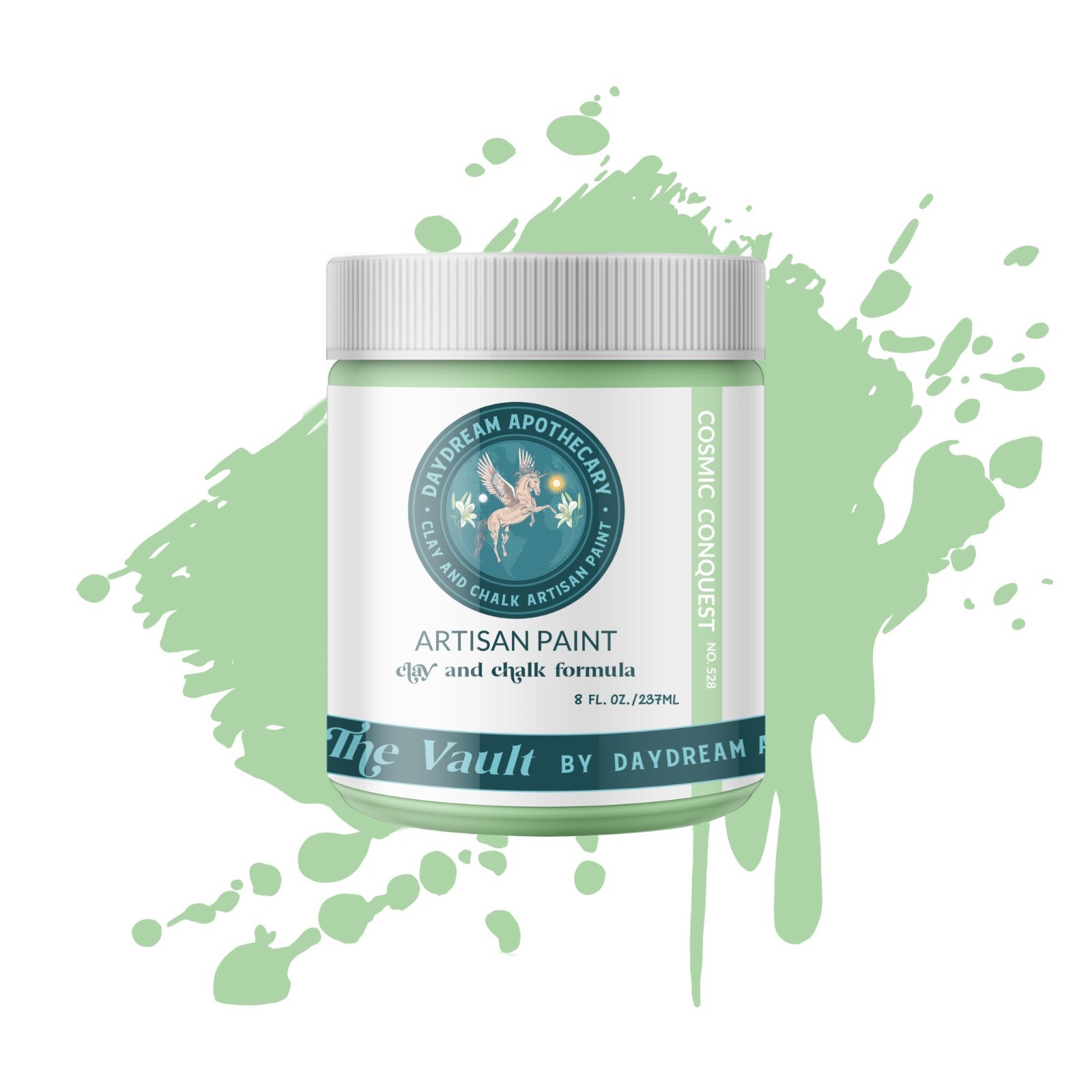 Mint Sage Green Chalk Paint and Clay Paint Cosmic Conquest 8 OUNCES
