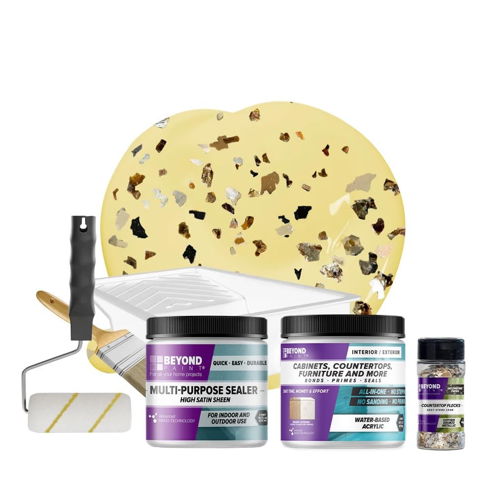 Beyond Paint Oxford Bronze Flecks Countertop Makeover Kit Paint Sealer Flecks