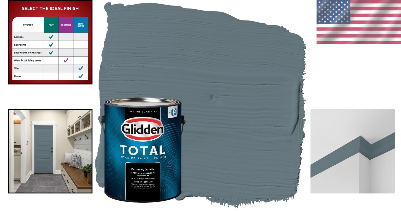 Night Rendezvous Semi-Gloss Interior Paint – 1 Gal
