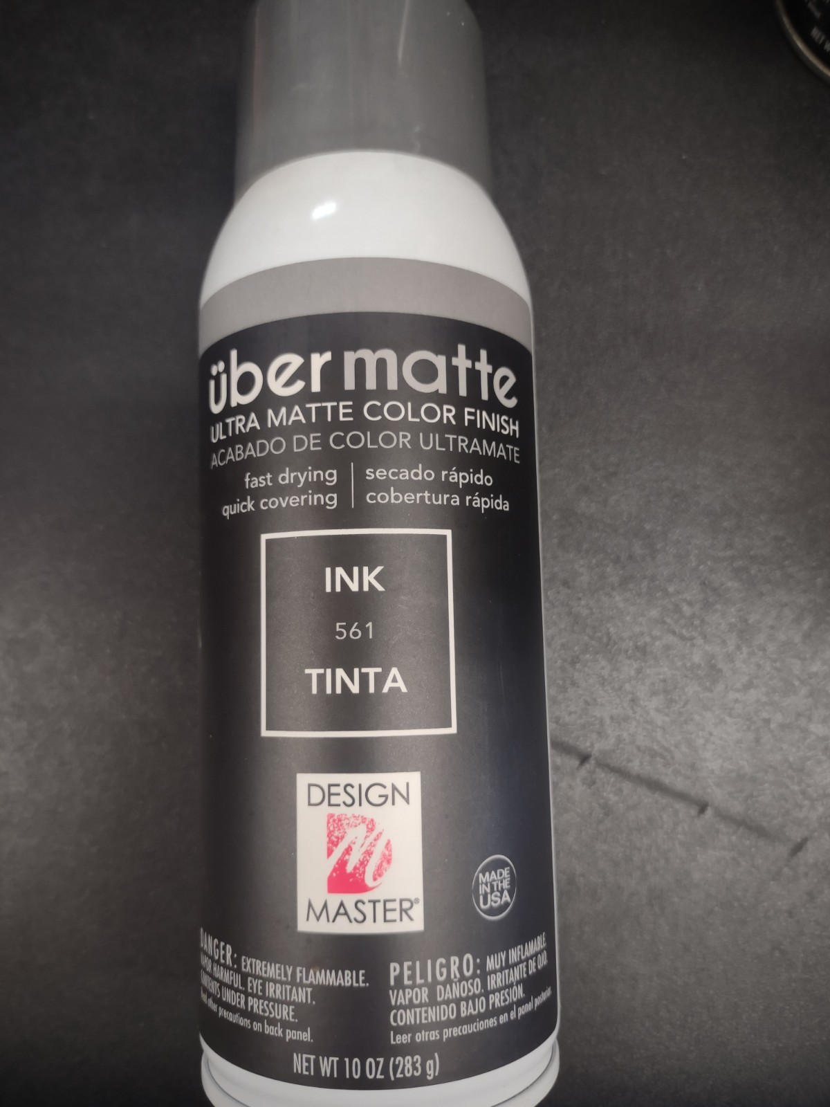 Design Master UberMatte Color Finish, Ink Black, Matte Spray Paint for Florists