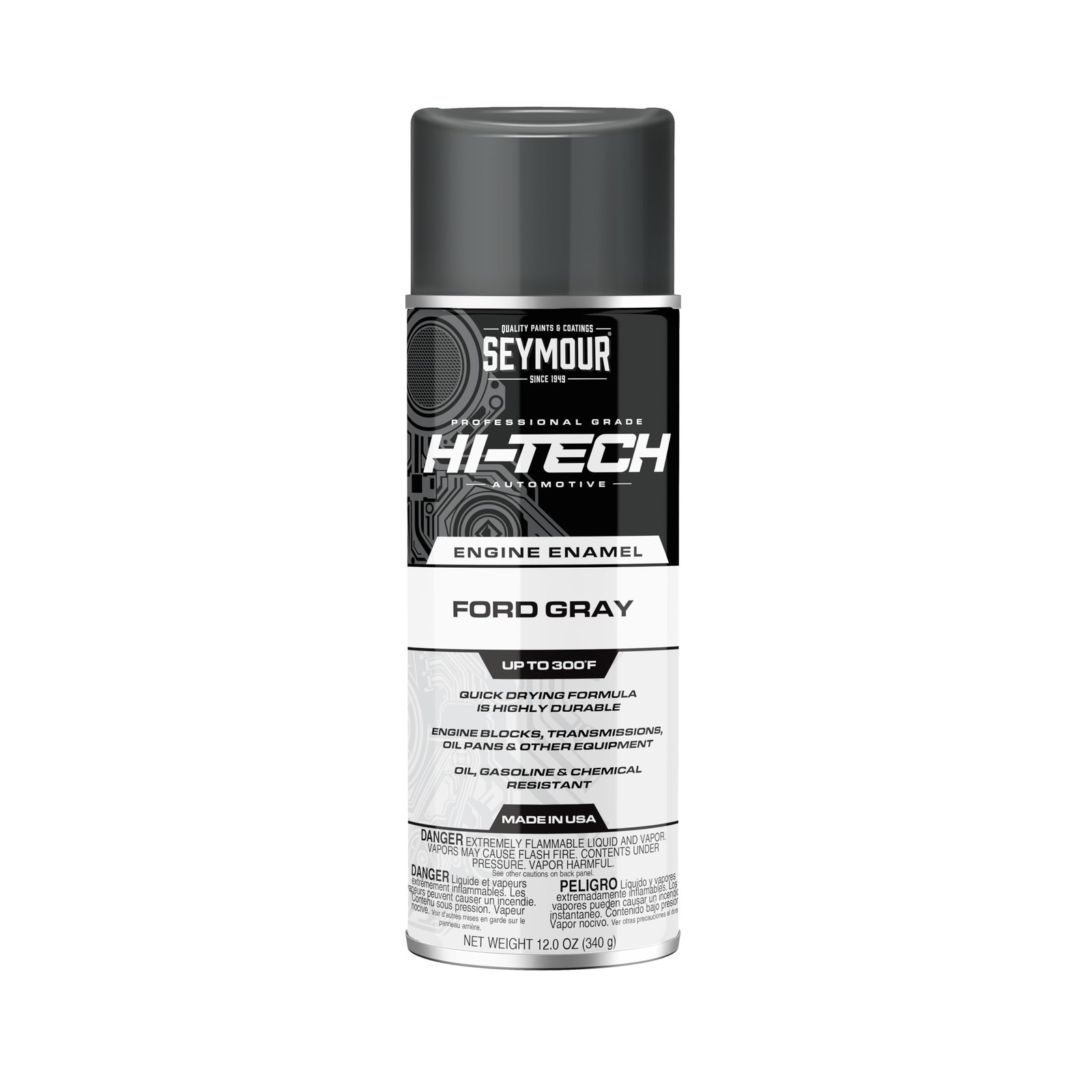 Paint EN-43 Hi-Tech Engine Spray Paint, Ford Gray 12 Ounce (Pack of 1)