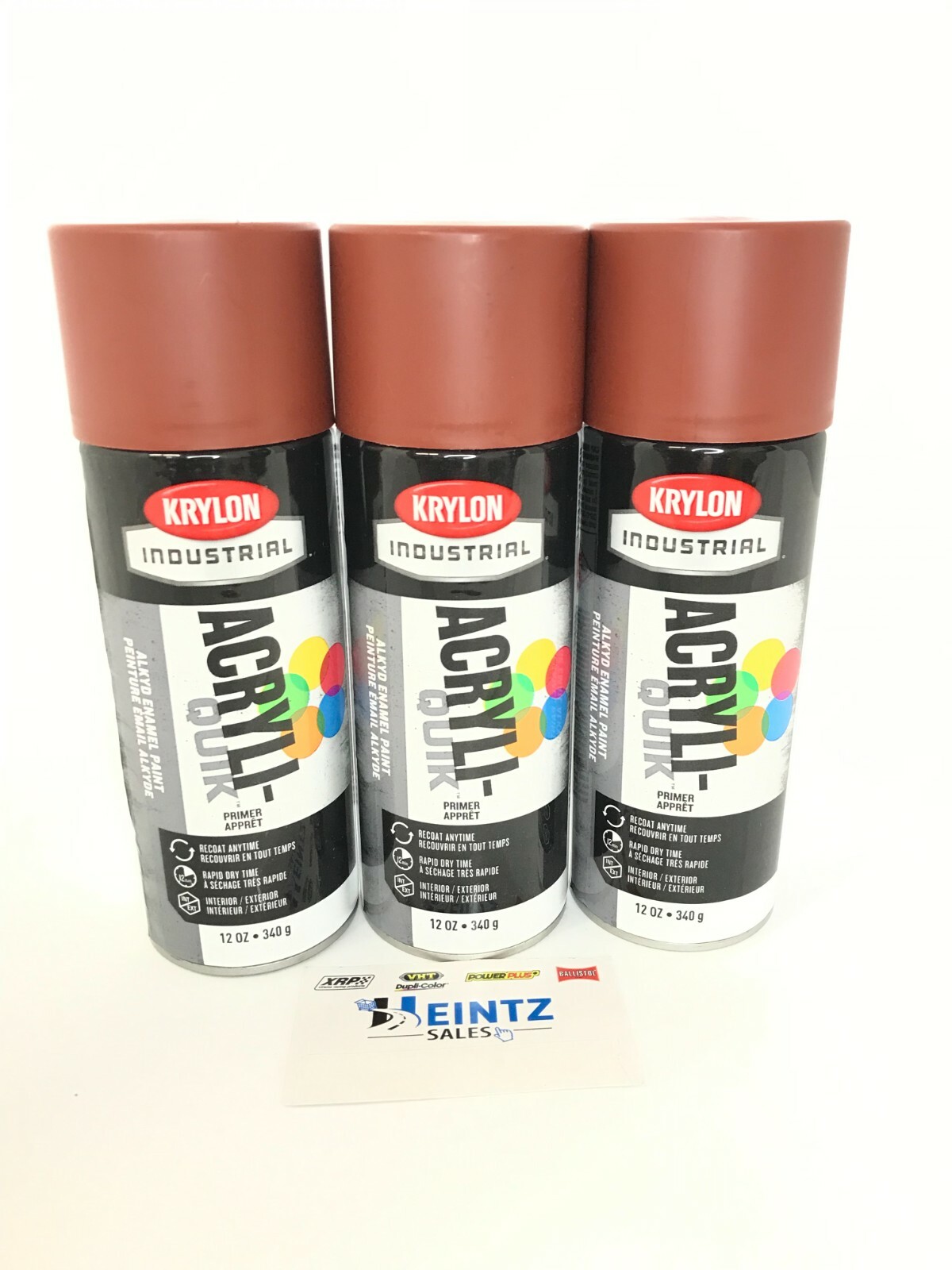 Krylon 5583-3 PACK Color Maxx RED OXIDE Primer – 12 oz