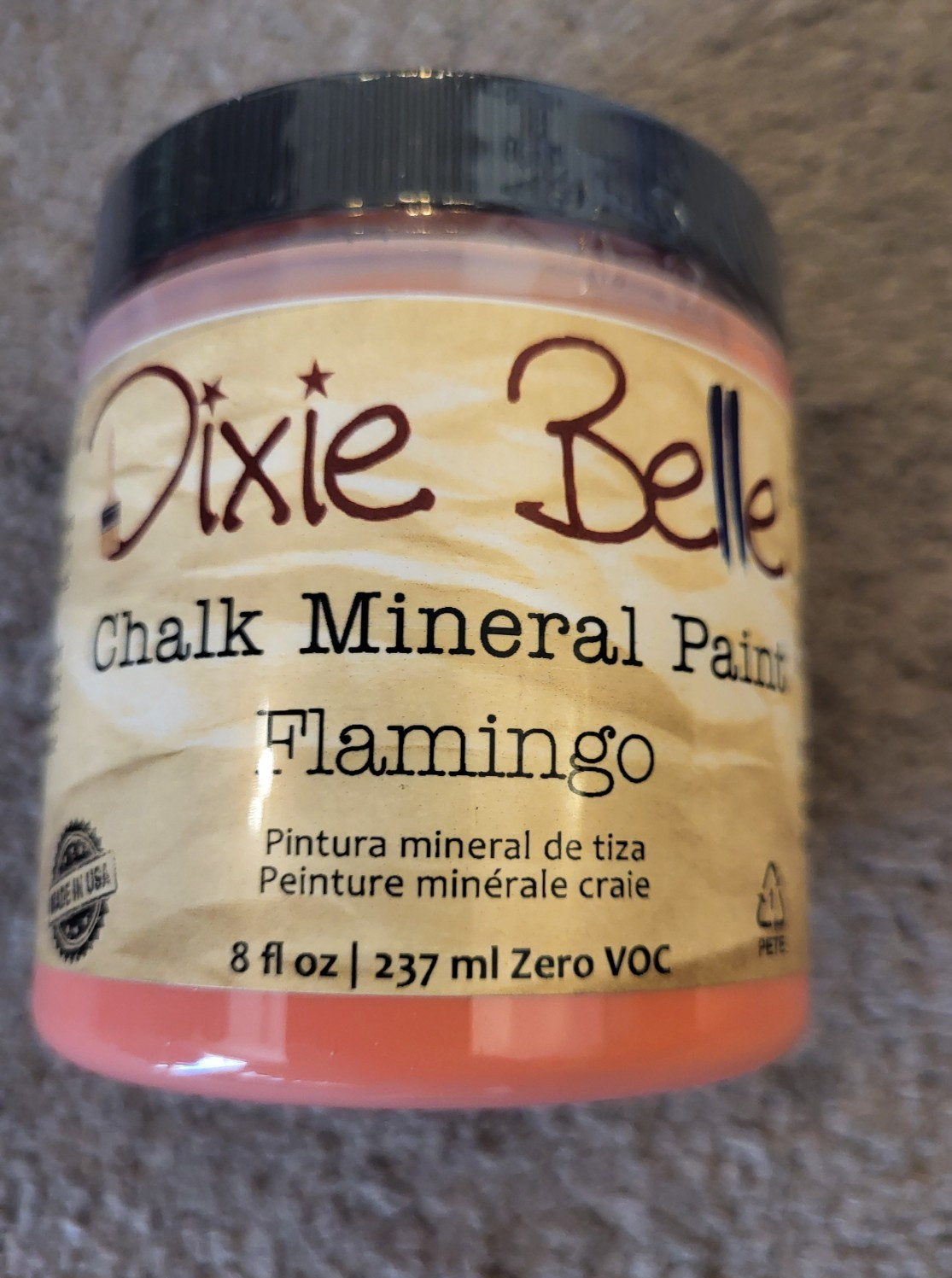 Dixie Belle Chalk Mineral Paint FLAMINGO Pink 8 oz NEW