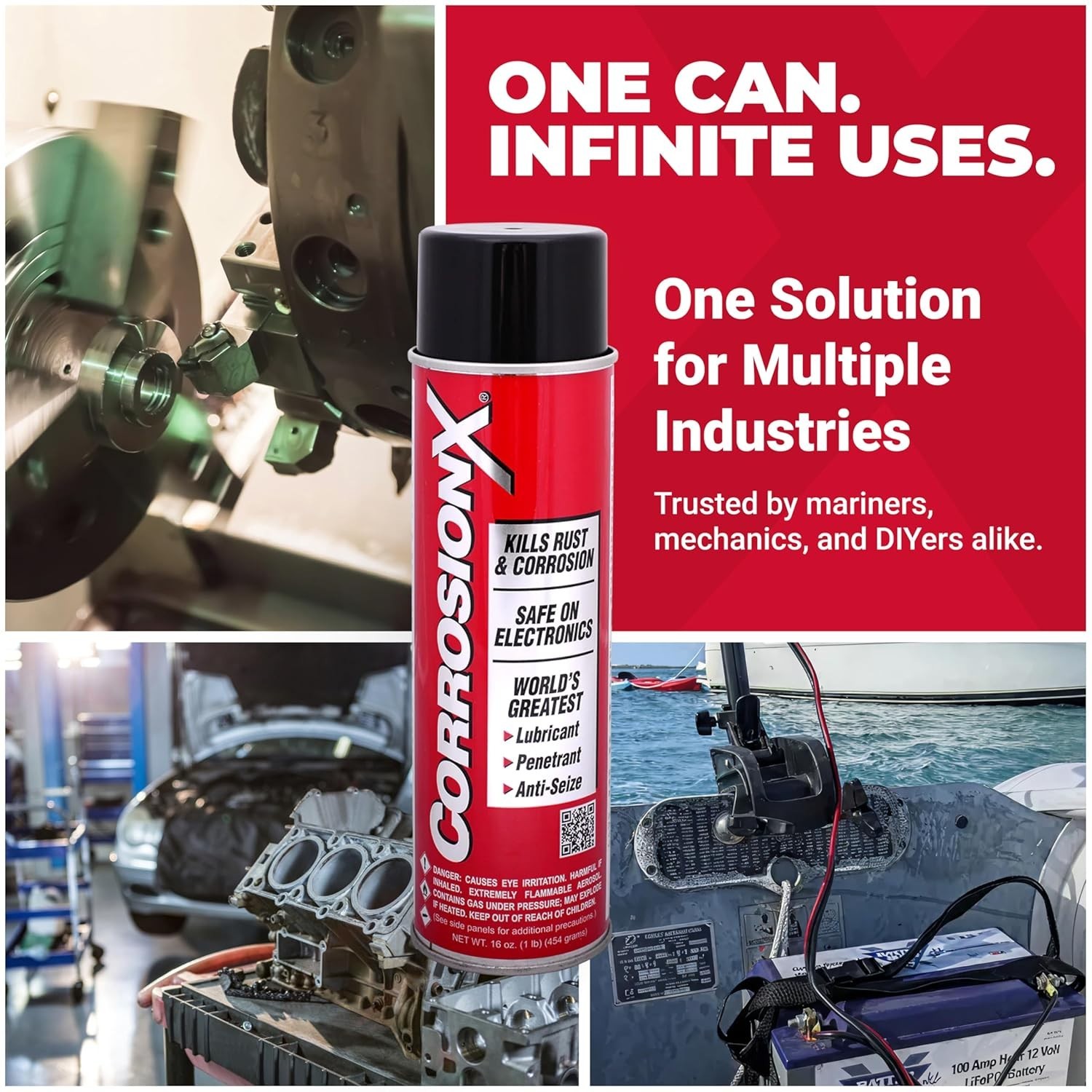 Deep Penetration Rust Inhibitor for Automotive & Marine – 16oz Trigger Spray