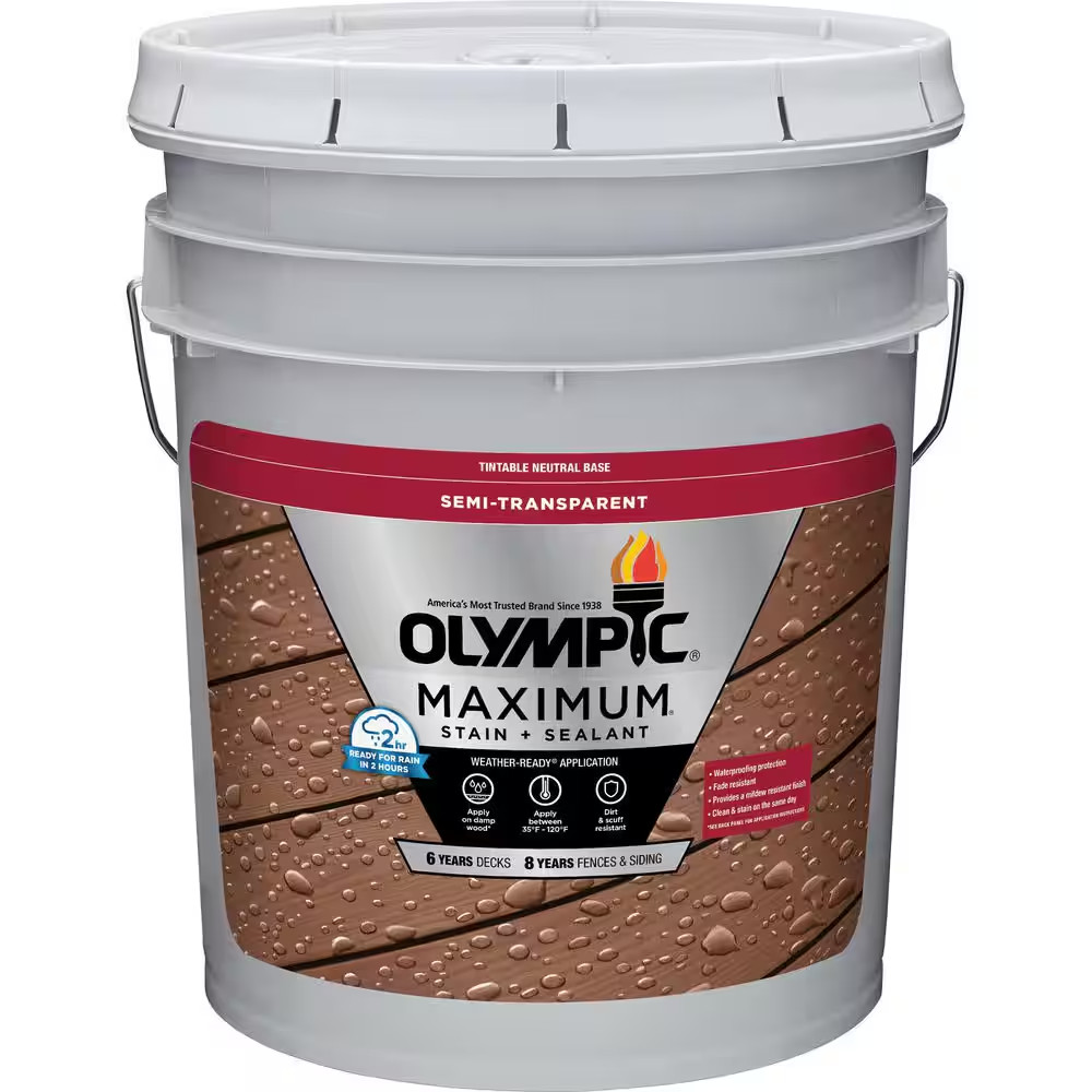 Maximum 5 Gal. ST-2023 Rustic Cedar Semi-Transparent Exterior Stain and Sealer i