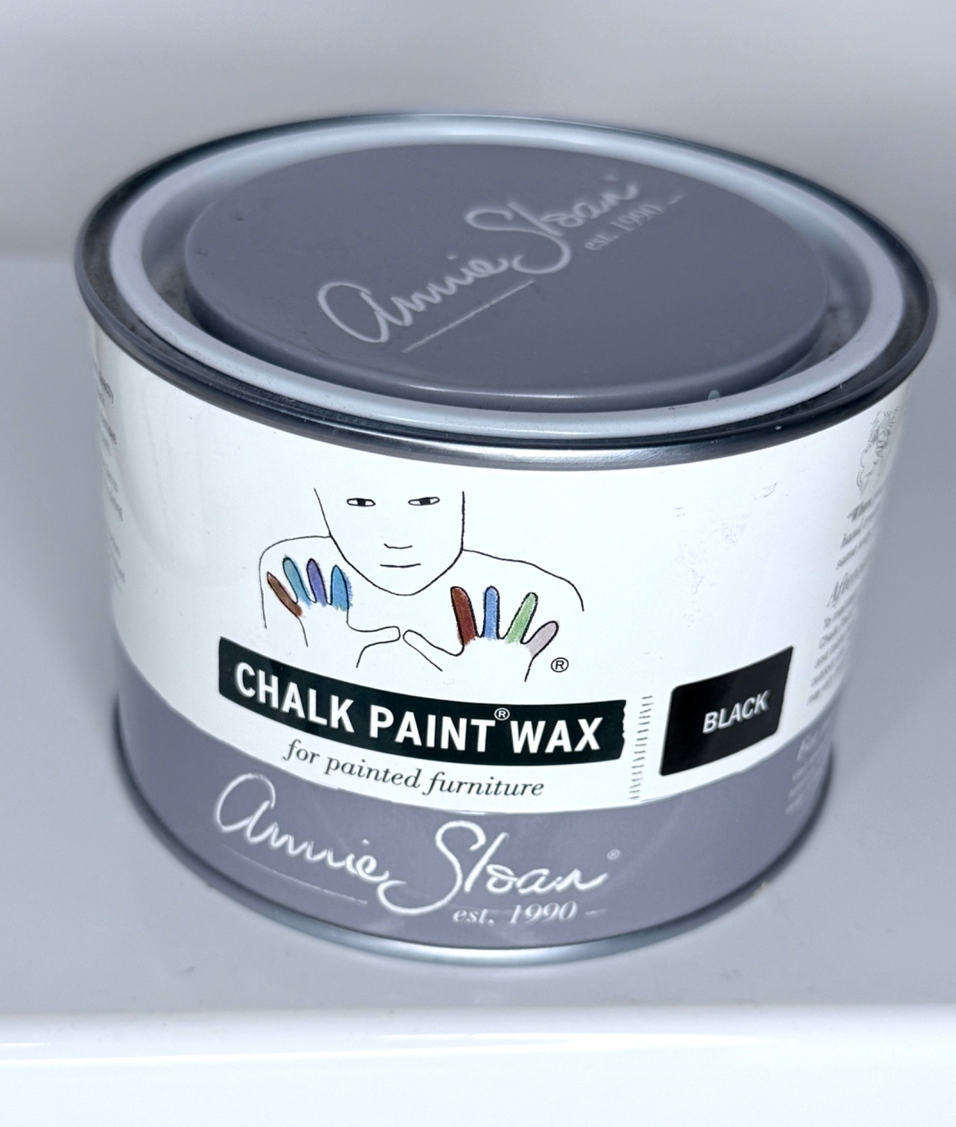 Annie Sloan Wax for Chalk Paint SMALL 4.06 oz / 120 ml Black or White