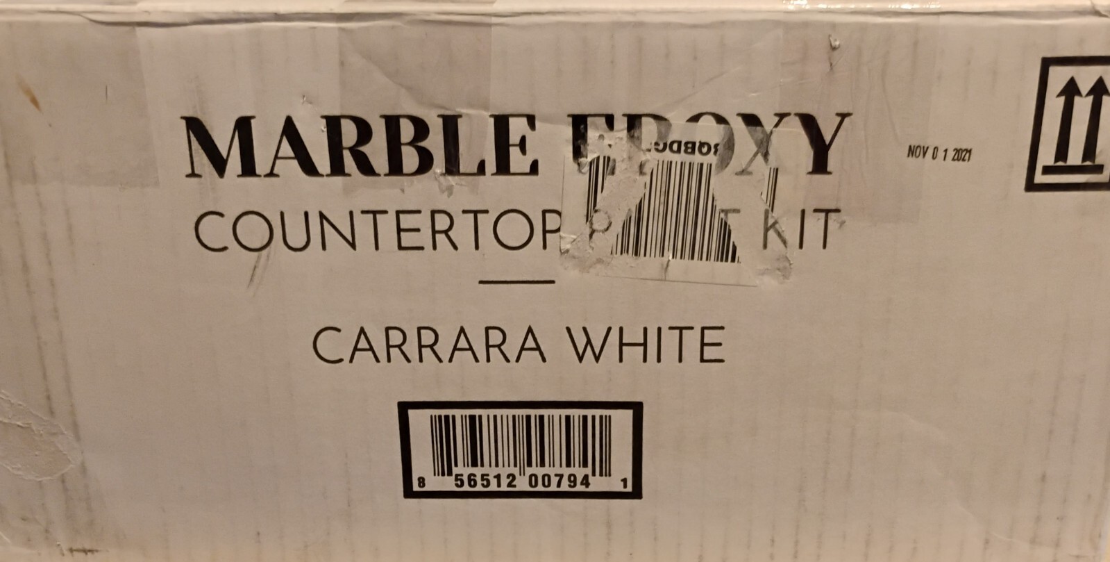 GIANI CARRERA WHITE MARBLE EPOXY COUNTERTOP PAINT KIT