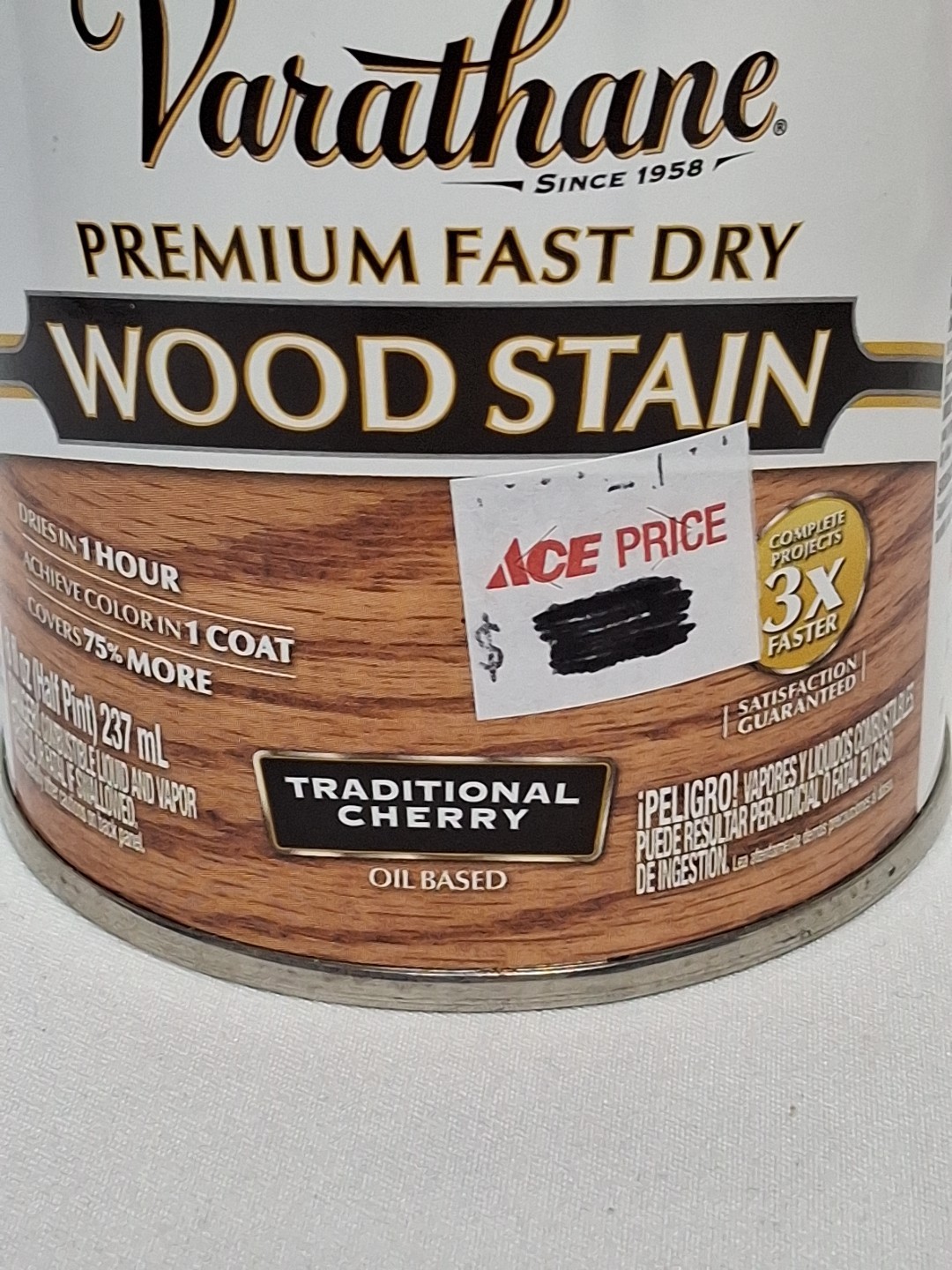 Varathane Semi-Transparent TRADITIONAL CHERRY Oil-Based Urethane WoodStain 0.5pt