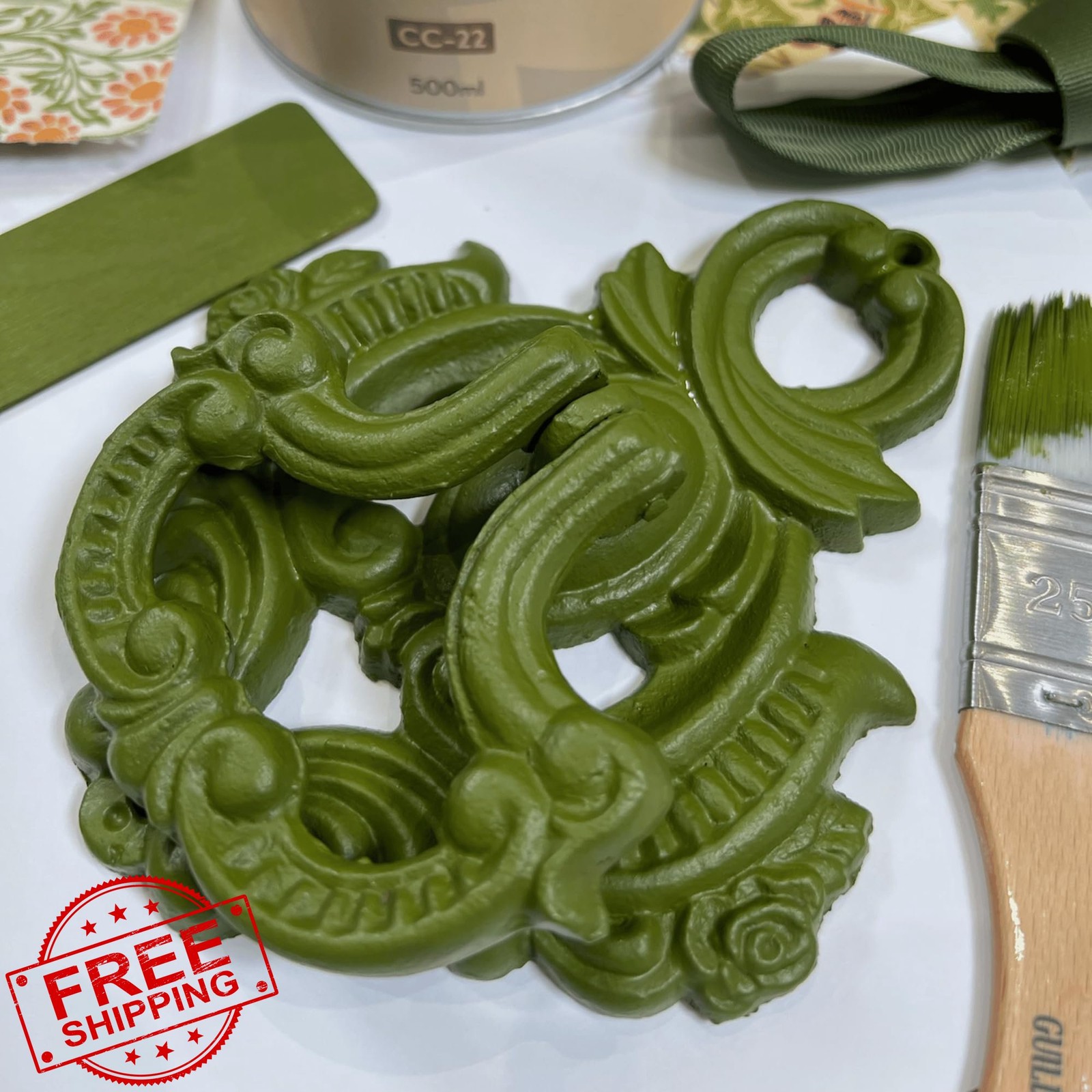 Jubilee Furniture Paint Light Bronze Green Soft Sheen Wood Metal Glass 60ml