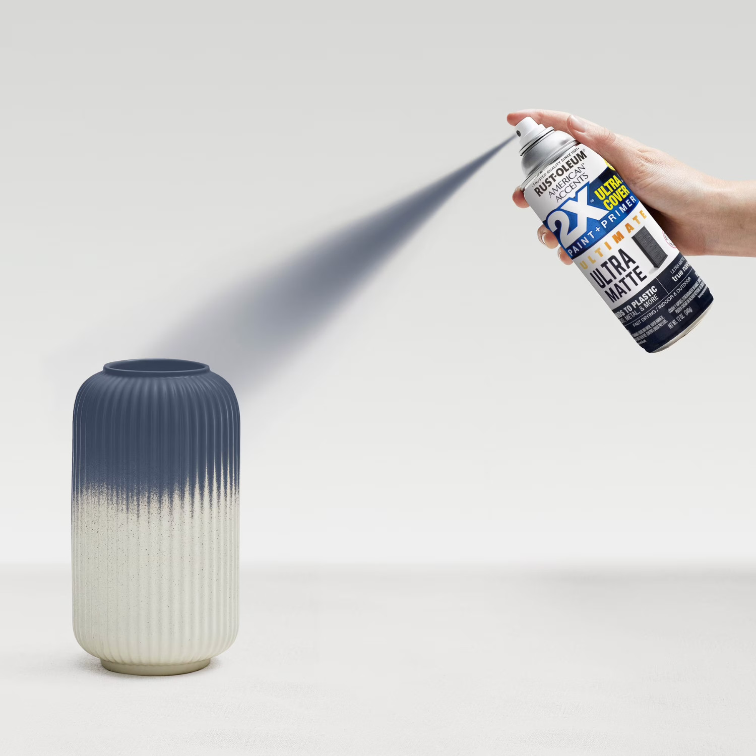 Rust-Oleum 2X Ultra Cover Ultra Matte Spray Paint True Navy 12 oz, 6 PACK