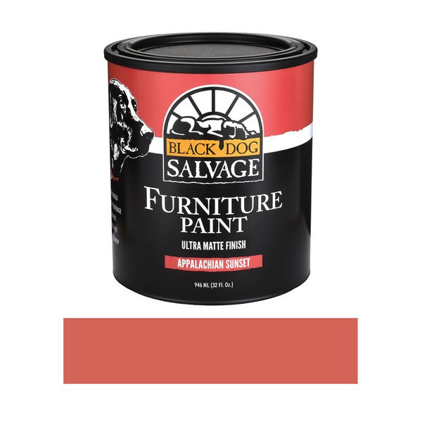 Furniture Paint, Red “Appalachian Sunset”, Matte, Water Based – Quart