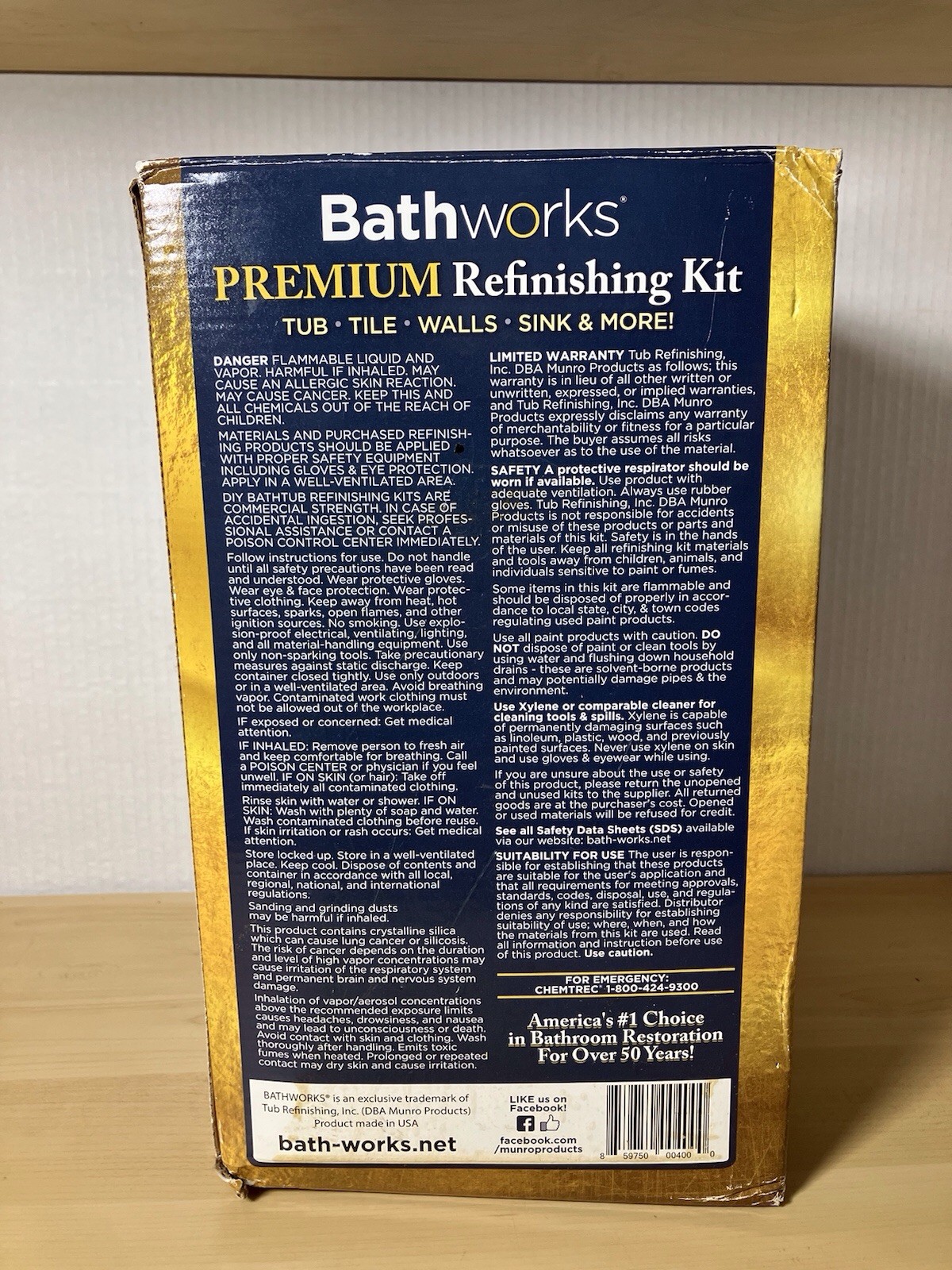 Bathworks Premium Refinishing Kit for Tub Tile, White (DS0005)