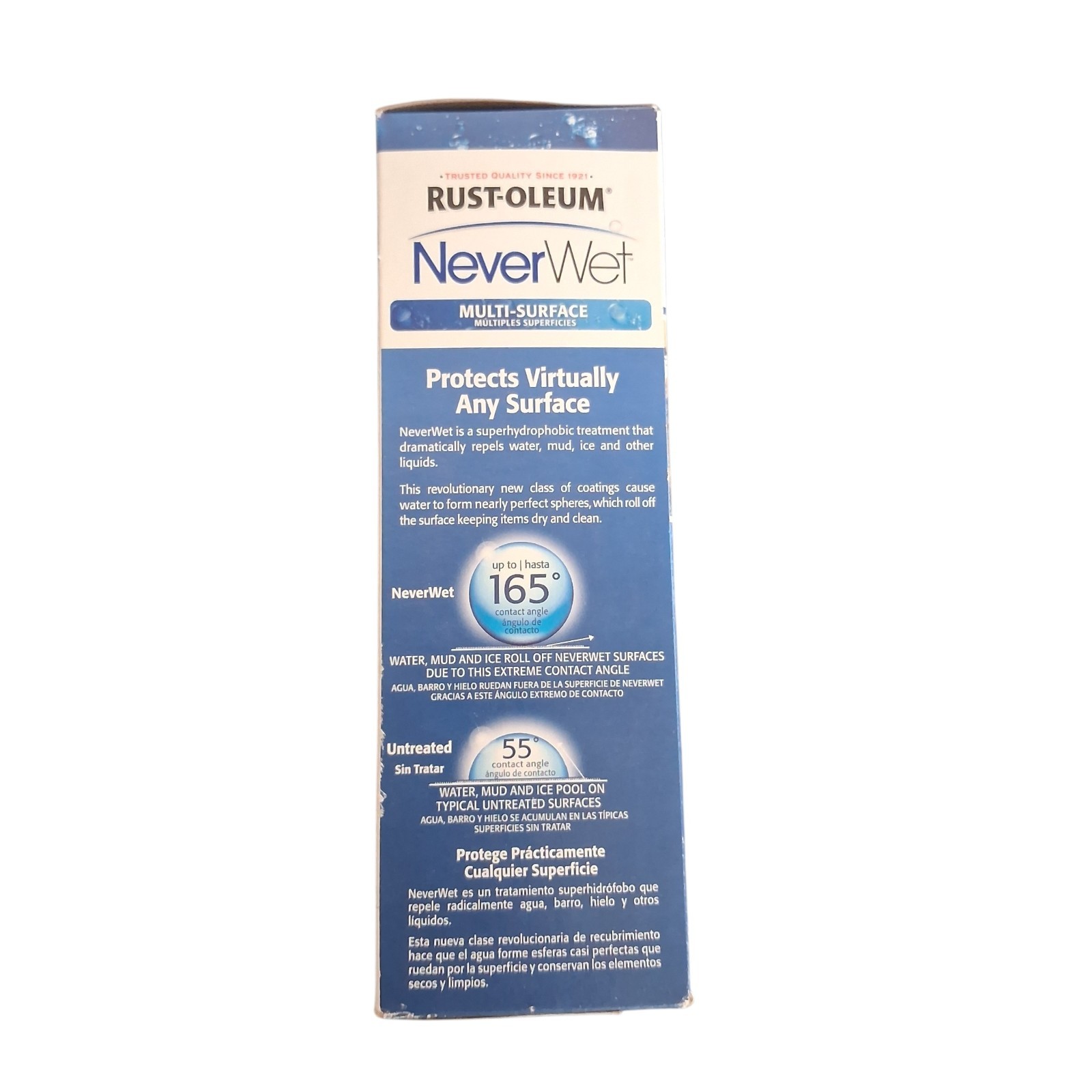 NEVER WET RUST-OLEUM FROSTED CLEAR MULTI-SURFACE LIQUID REPELLING TREATMENT 18oz